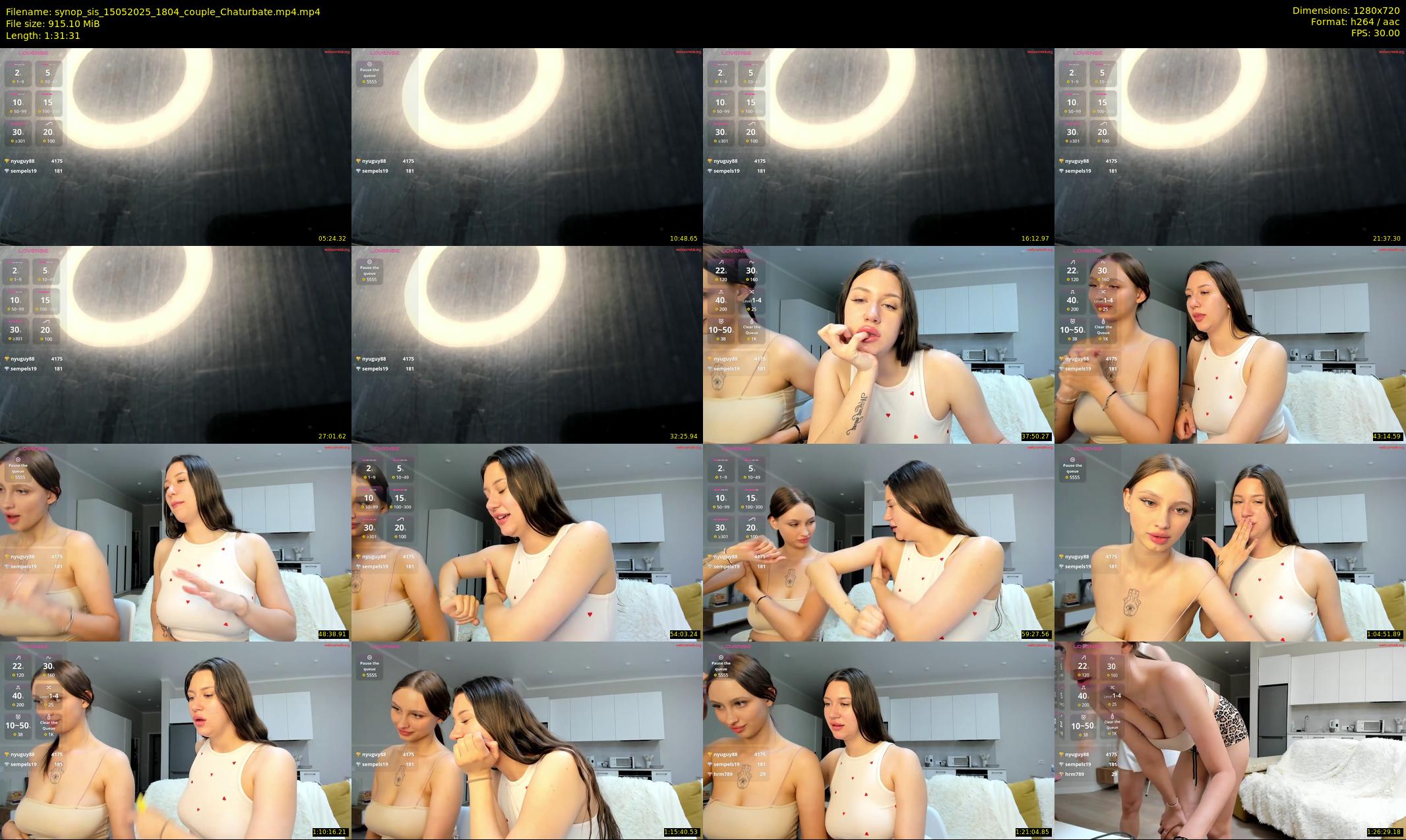 synop_sis — 92 minute Chaturbate couple cam show recording, 720p, May 15, 2025