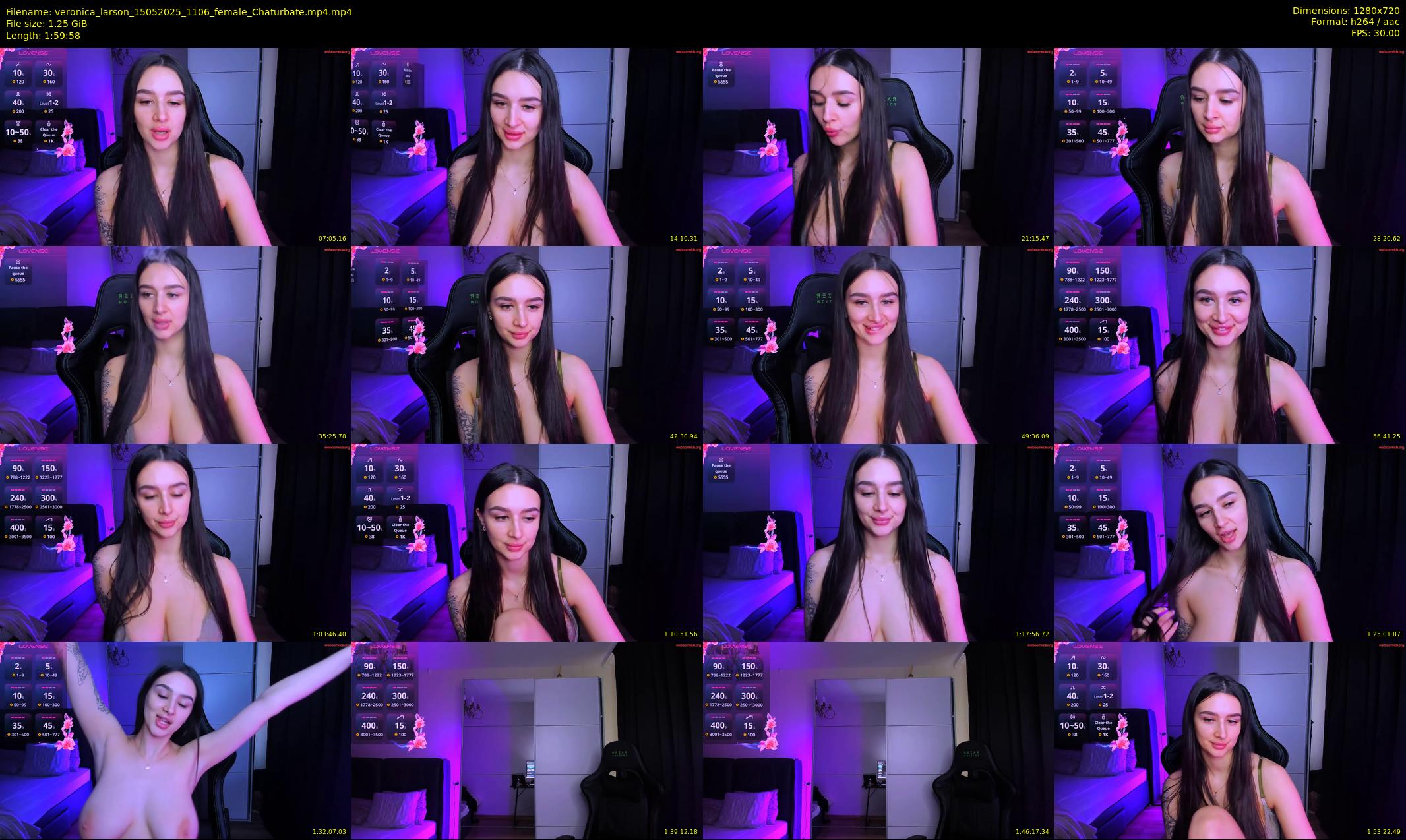 veronica_larson — 120 minute Chaturbate female cam show recording, 720p, May 15, 2025