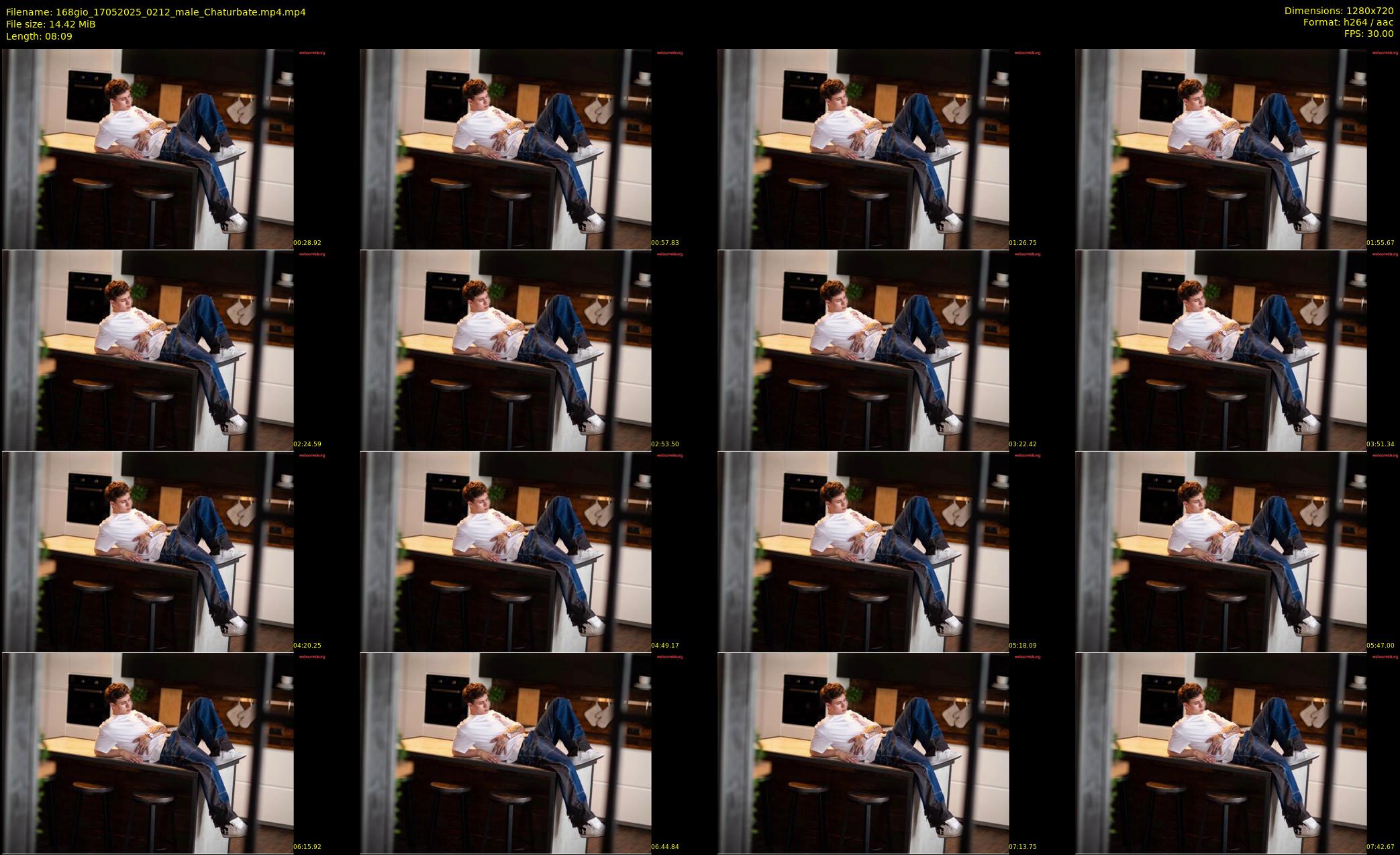 168gio — 9 minute Chaturbate male cam show recording, 720p, May 17, 2025