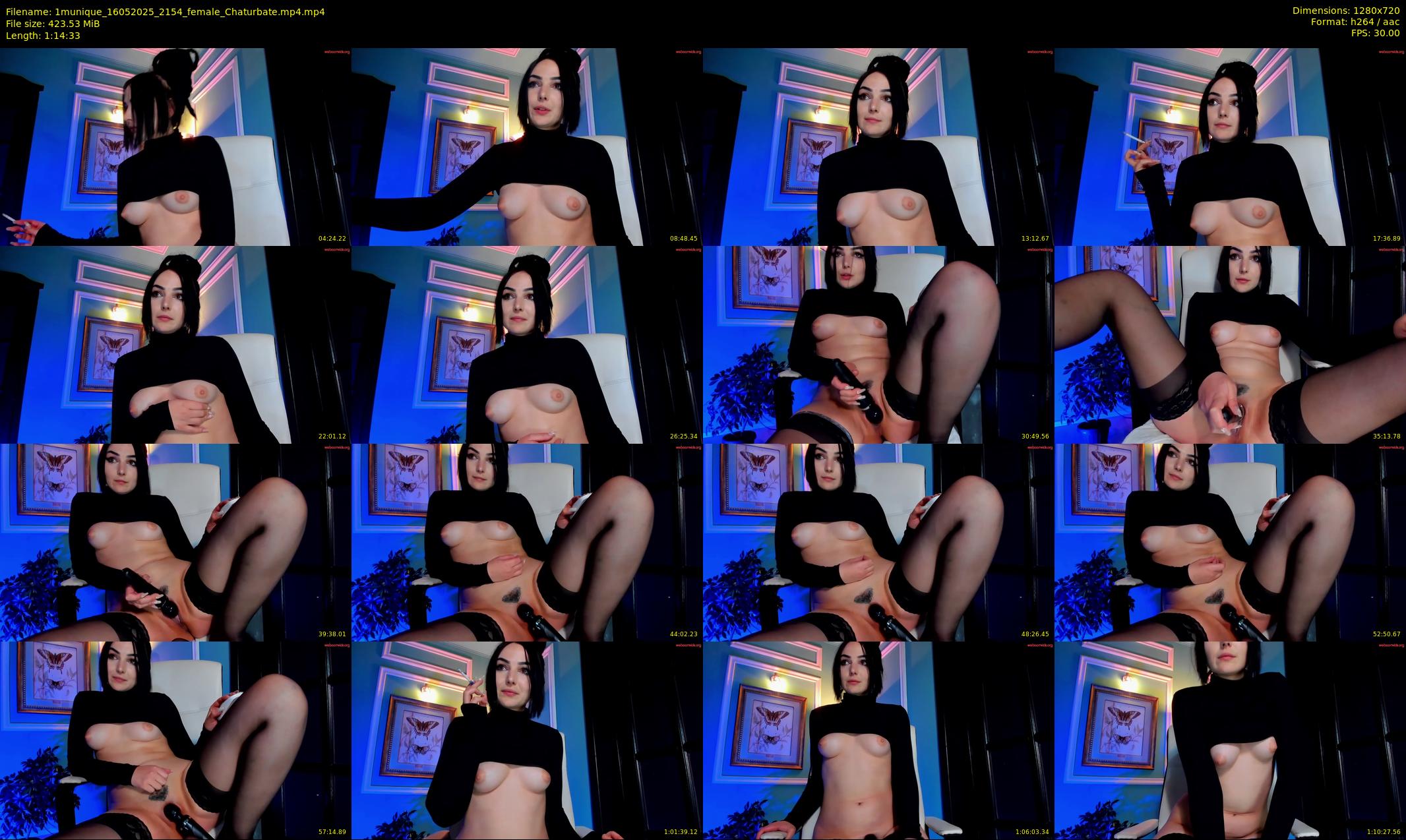 1munique — 75 minute Chaturbate female cam show recording, 720p, May 16, 2025