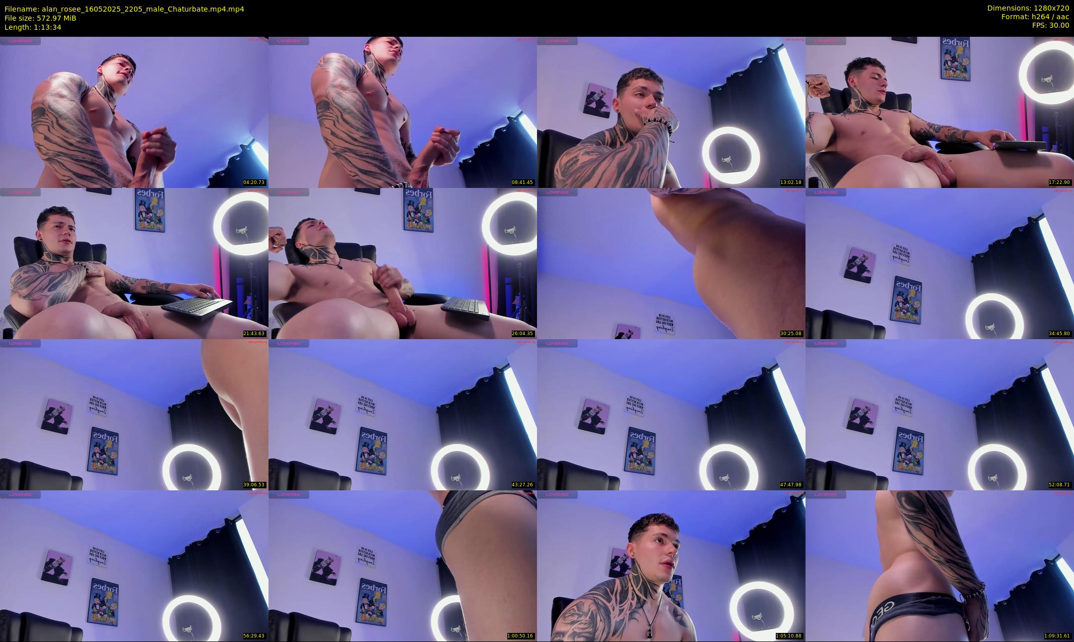 alan_rosee — 74 minute Chaturbate male cam show recording, 720p, May 16, 2025