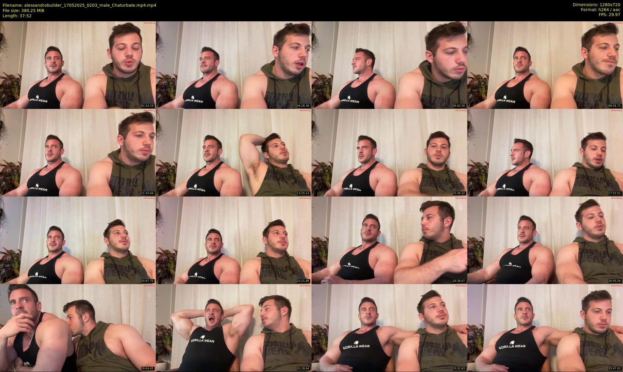 alessandrobuilder — 38 minute Chaturbate couple cam show recording, 720p, May 17, 2025