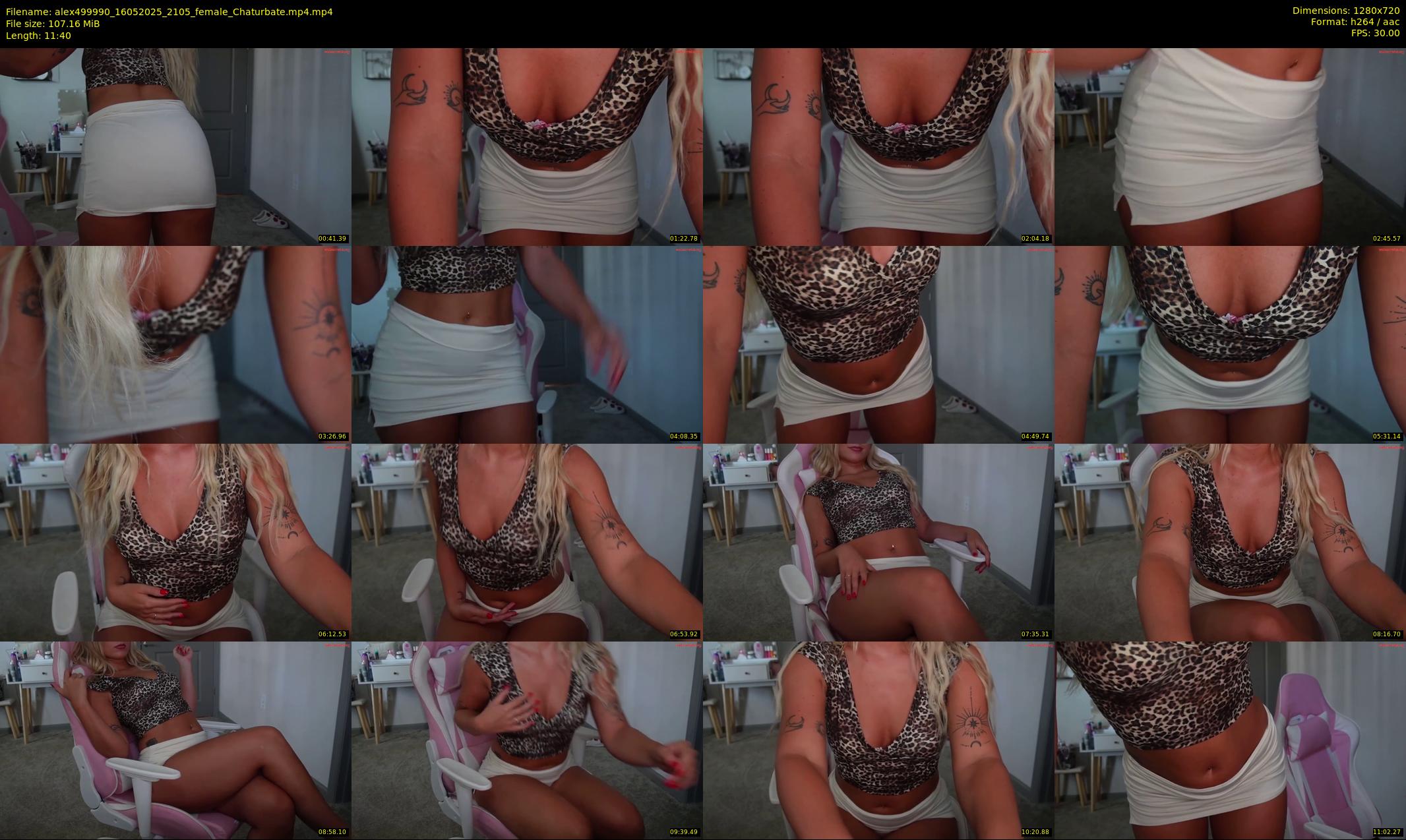 alex499990 — 12 minute Chaturbate female cam show recording, 720p, May 16, 2025