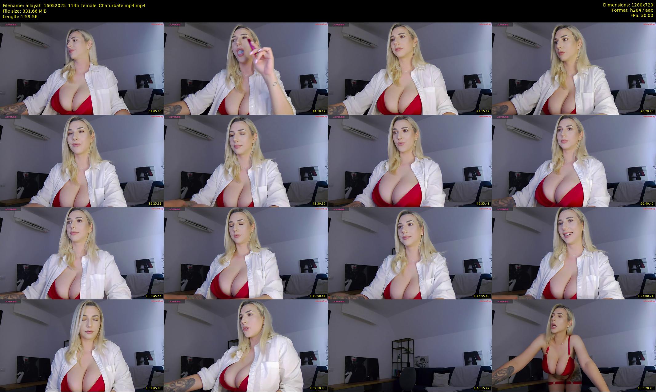 allayah — 120 minute Chaturbate female cam show recording, 720p, May 16, 2025