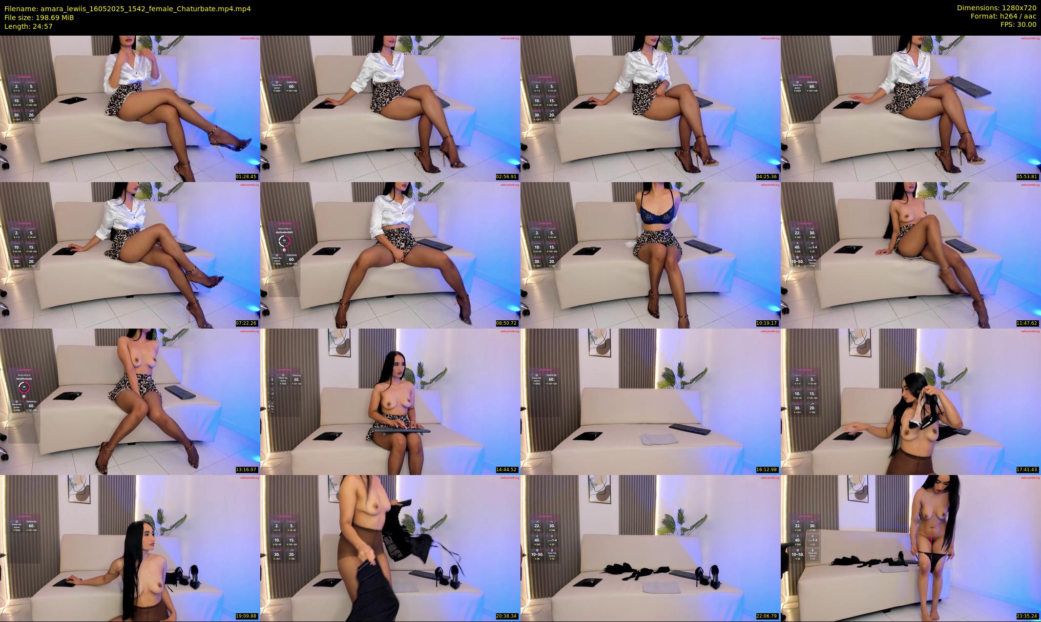 amara_lewiis — 25 minute Chaturbate female cam show recording, 720p, May 16, 2025