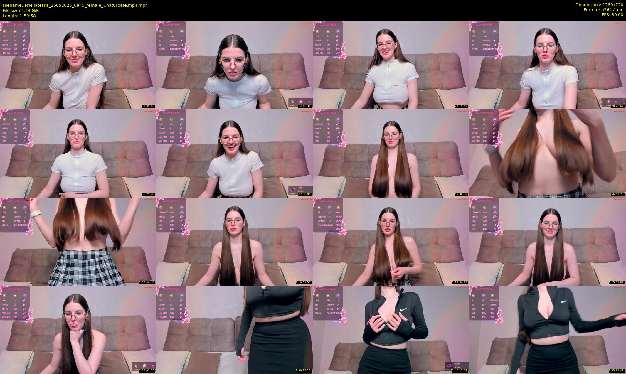 ariellateska — 120 minute Chaturbate female cam show recording, 720p, May 16, 2025