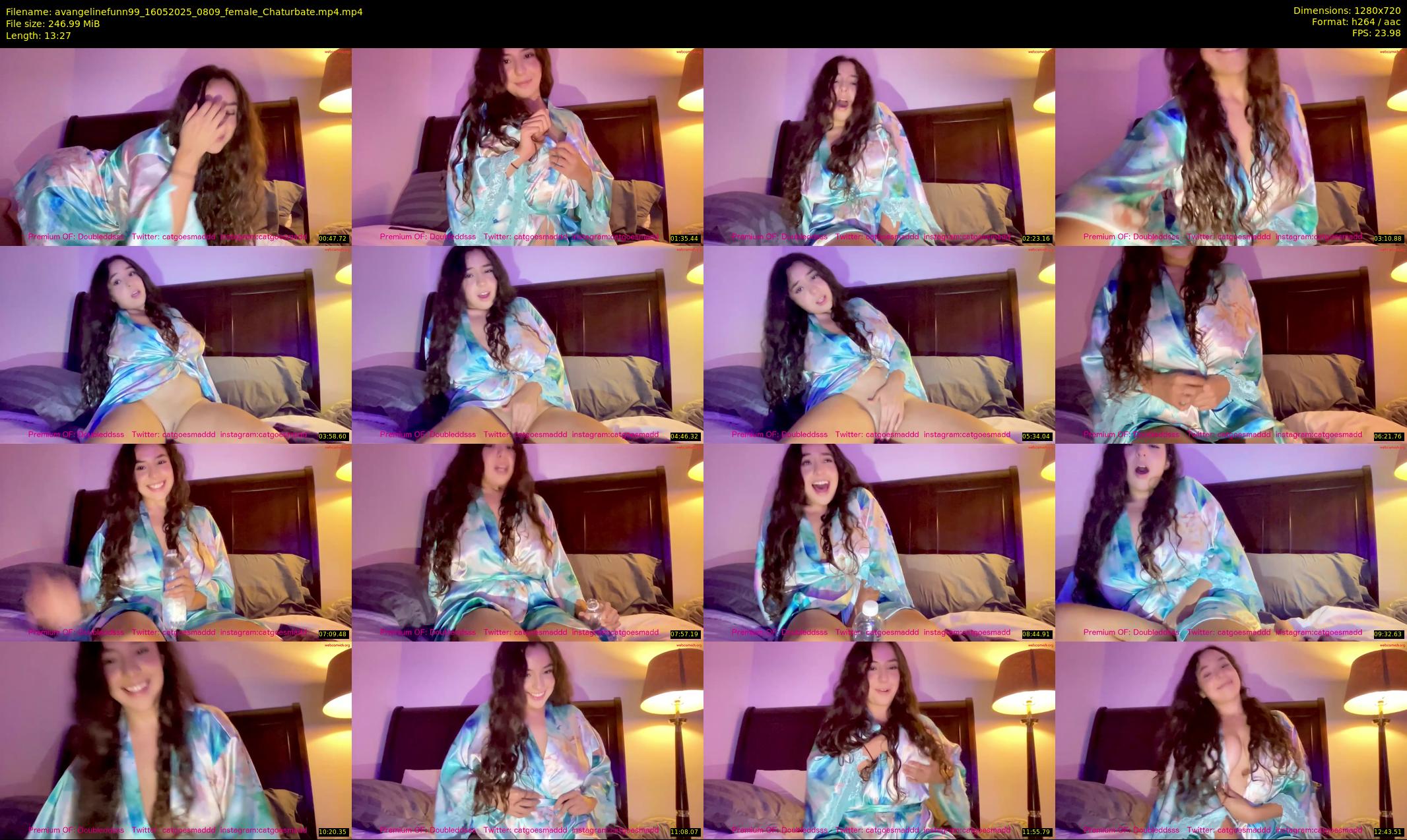 avangelinefunn99 — 14 minute Chaturbate female cam show recording, 720p, May 16, 2025