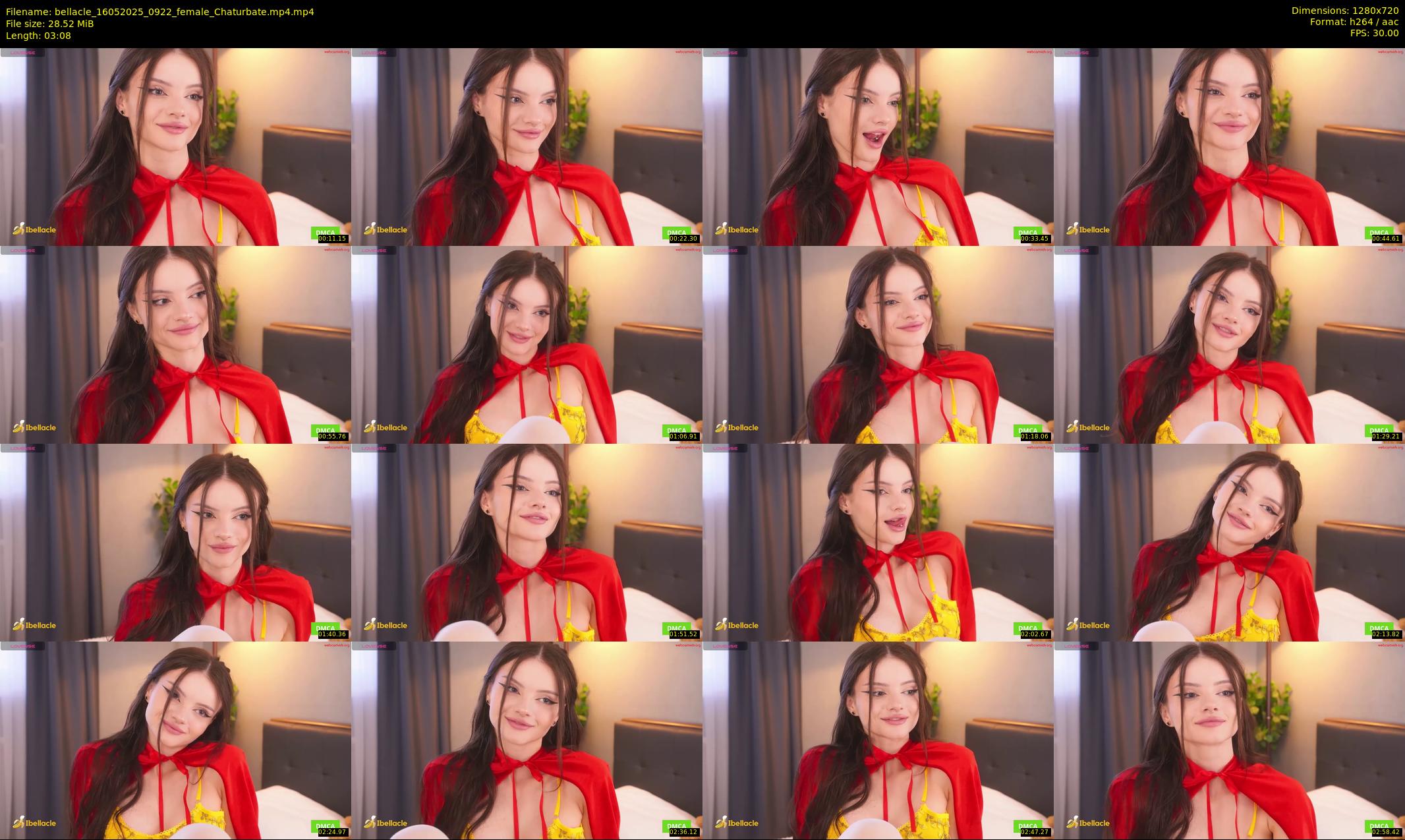 bellacle — 4 minute Chaturbate female cam show recording, 720p, May 16, 2025