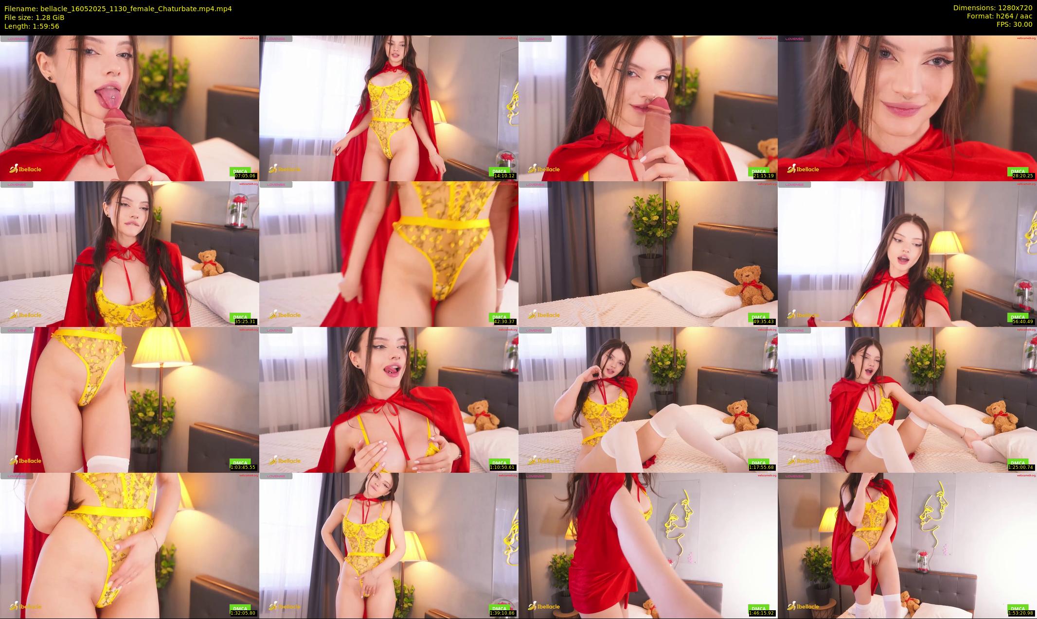 bellacle — 120 minute Chaturbate female cam show recording, 720p, May 16, 2025