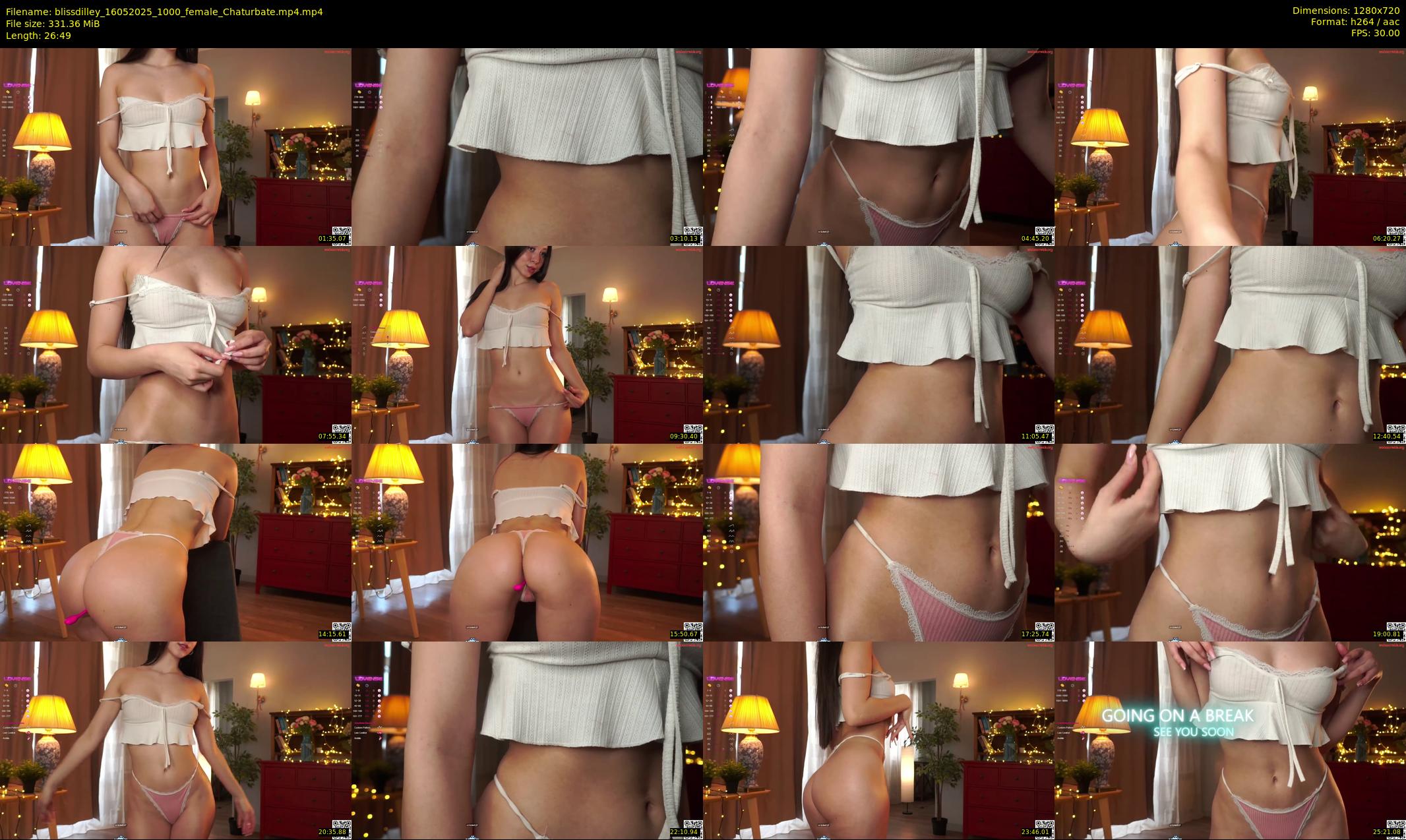 blissdilley — 27 minute Chaturbate female cam show recording, 720p, May 16, 2025