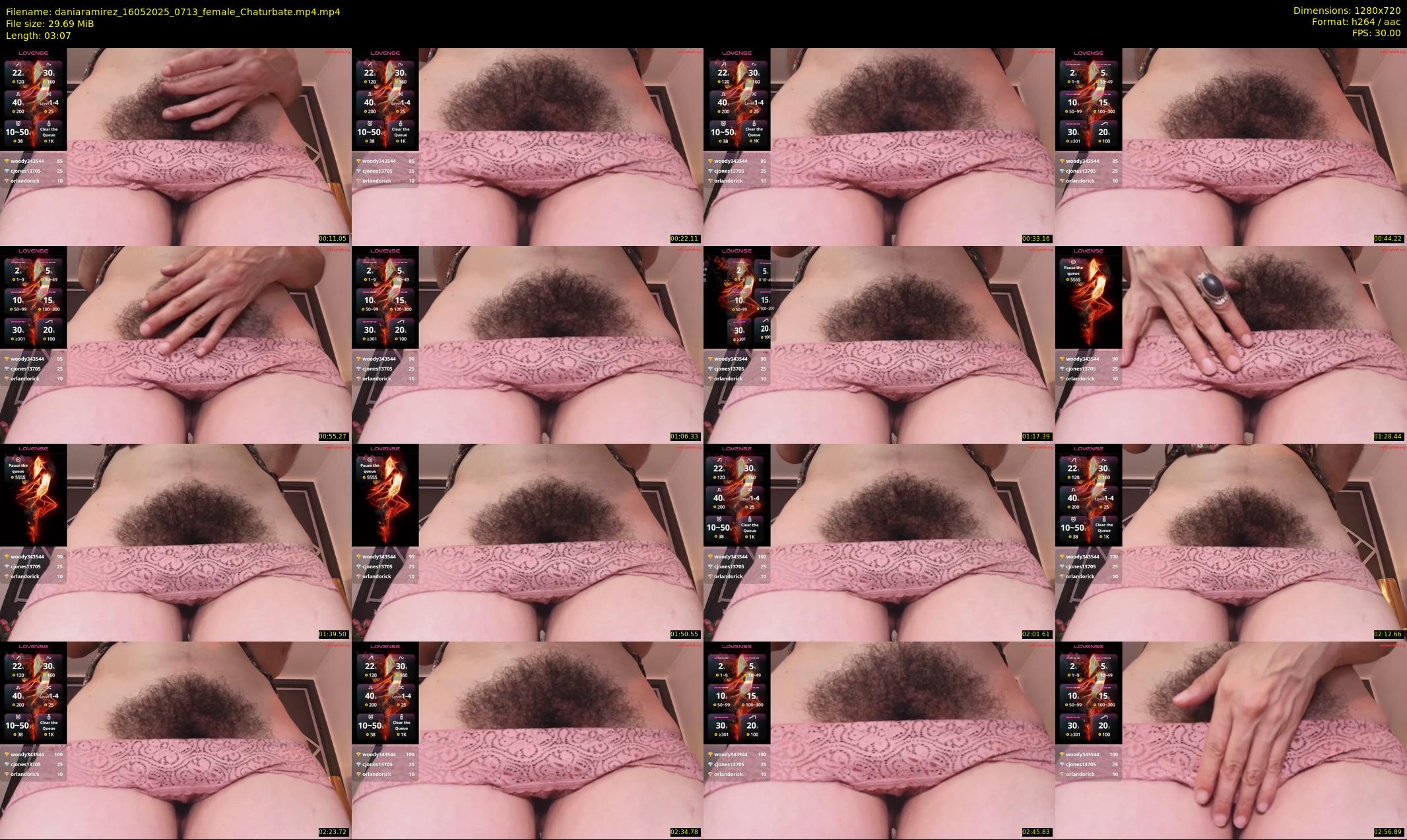 daniaramirez — 4 minute Chaturbate female cam show recording, 720p, May 16, 2025