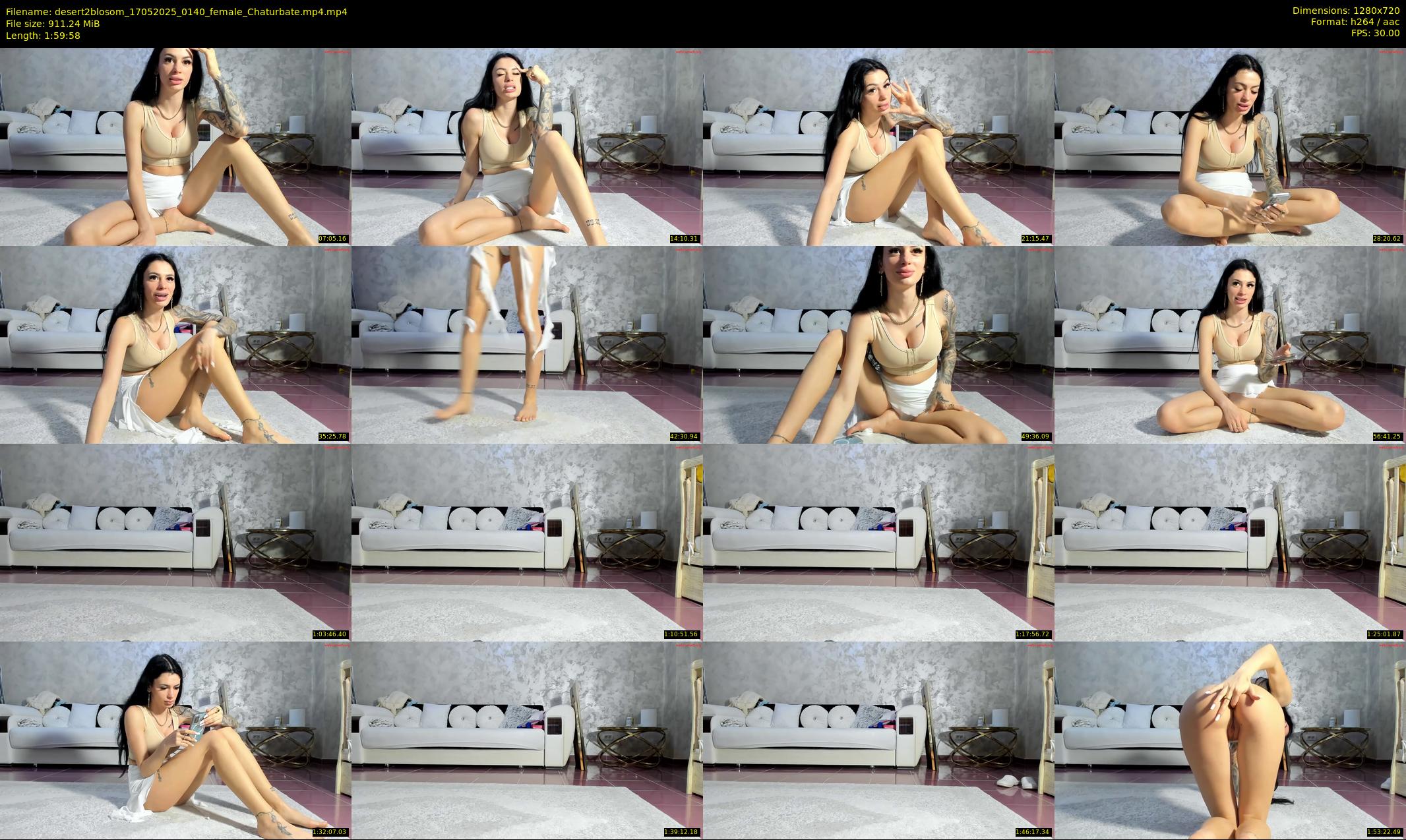 desert2blosom — 120 minute Chaturbate female cam show recording, 720p, May 17, 2025