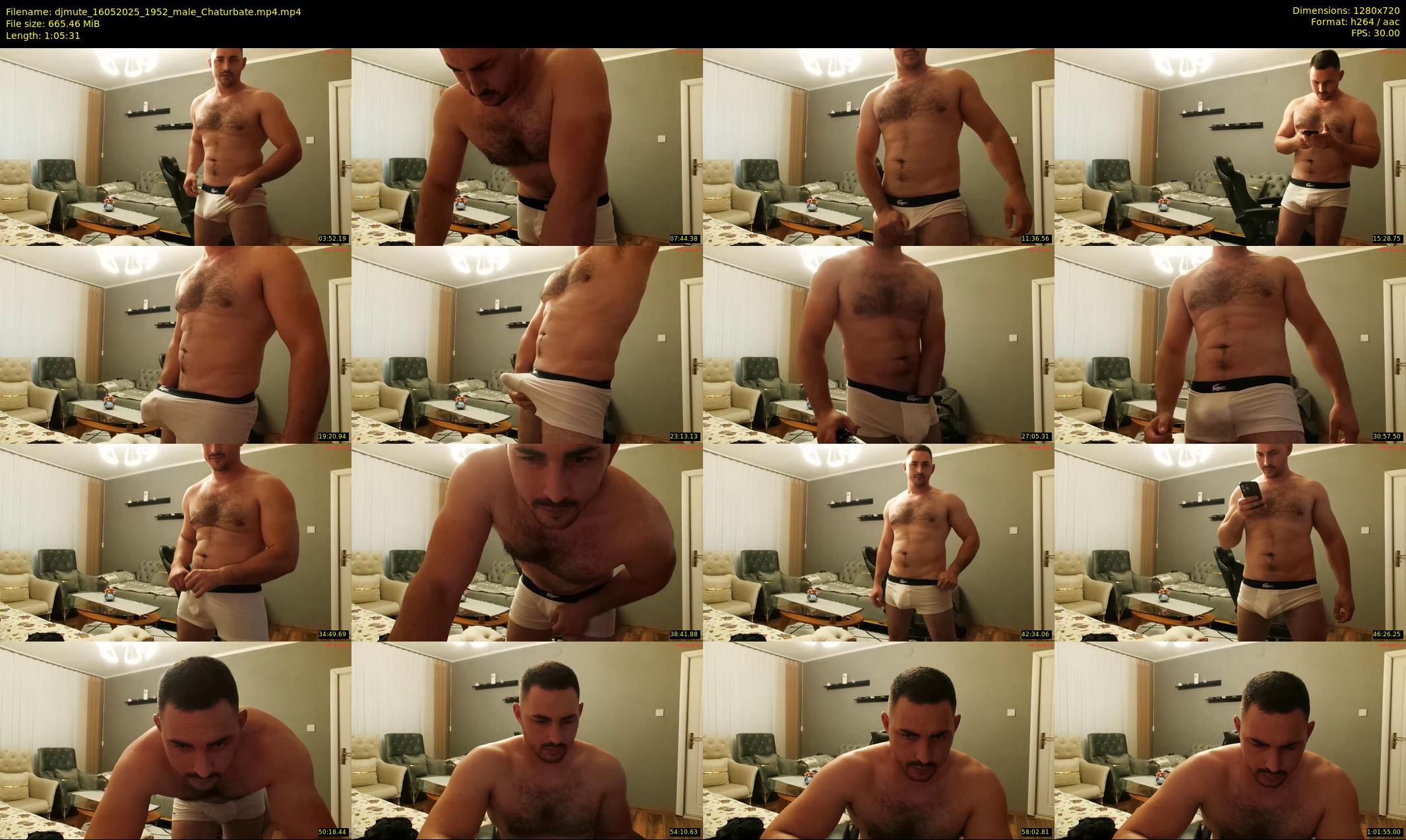 djmute — 66 minute Chaturbate male cam show recording, 720p, May 16, 2025