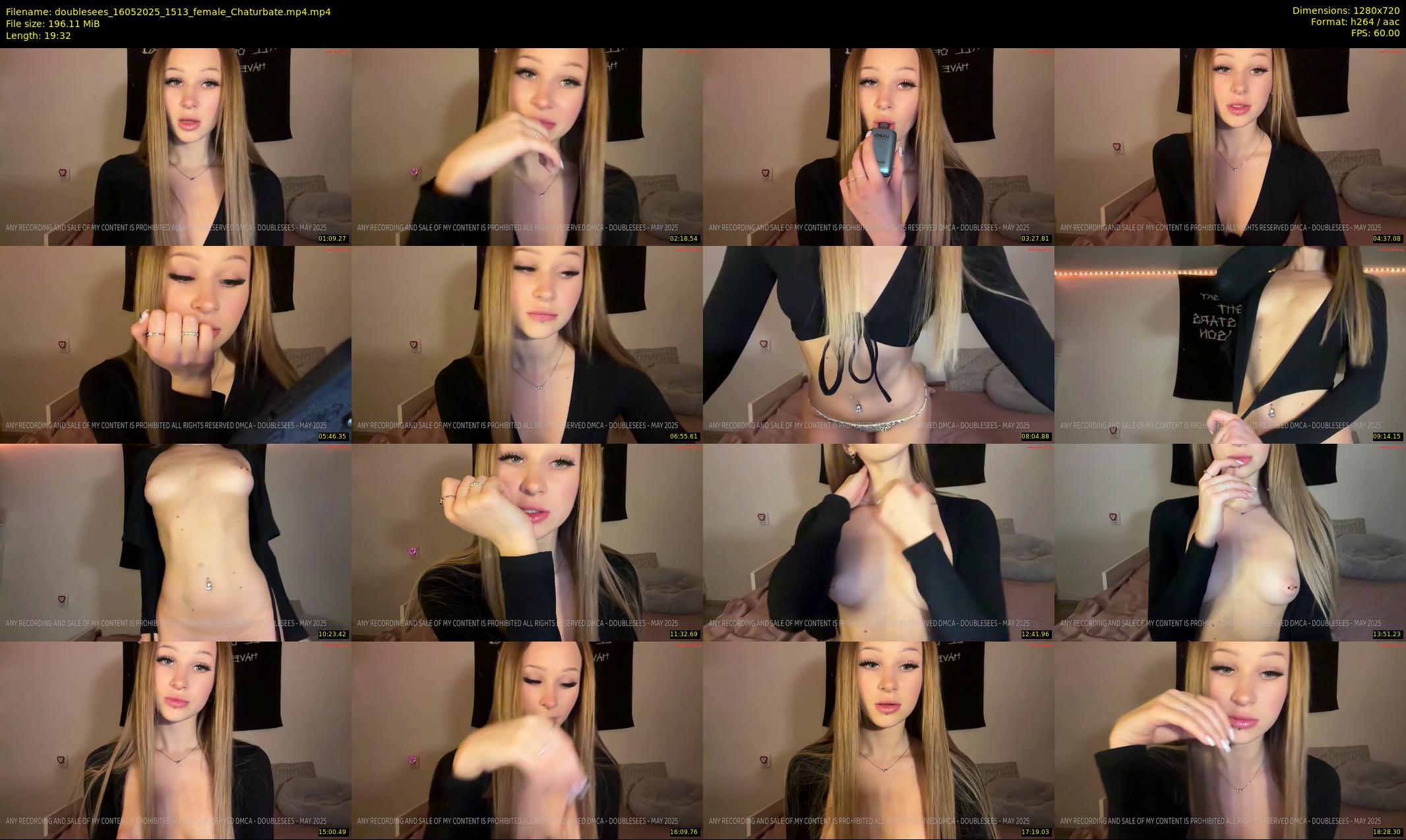 doublesees — 20 minute Chaturbate couple cam show recording, 720p, May 16, 2025