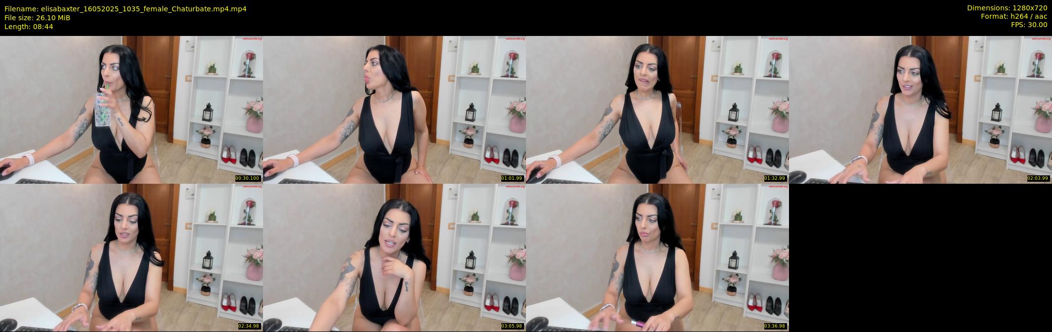 elisabaxter — 9 minute Chaturbate female cam show recording, 720p, May 16, 2025