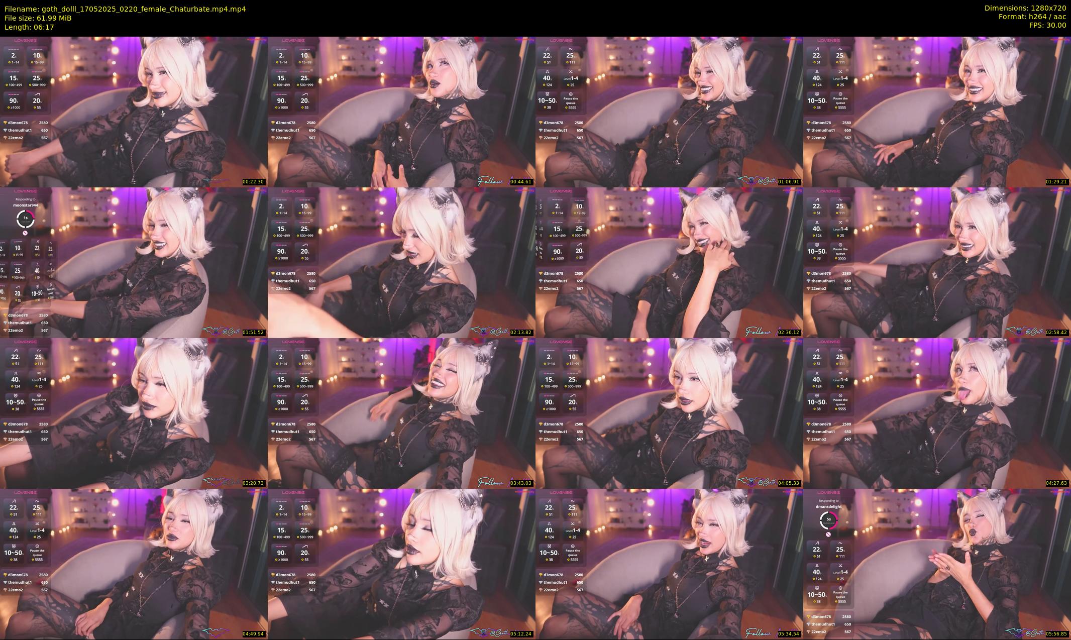 goth_dolll — 7 minute Chaturbate female cam show recording, 720p, May 17, 2025