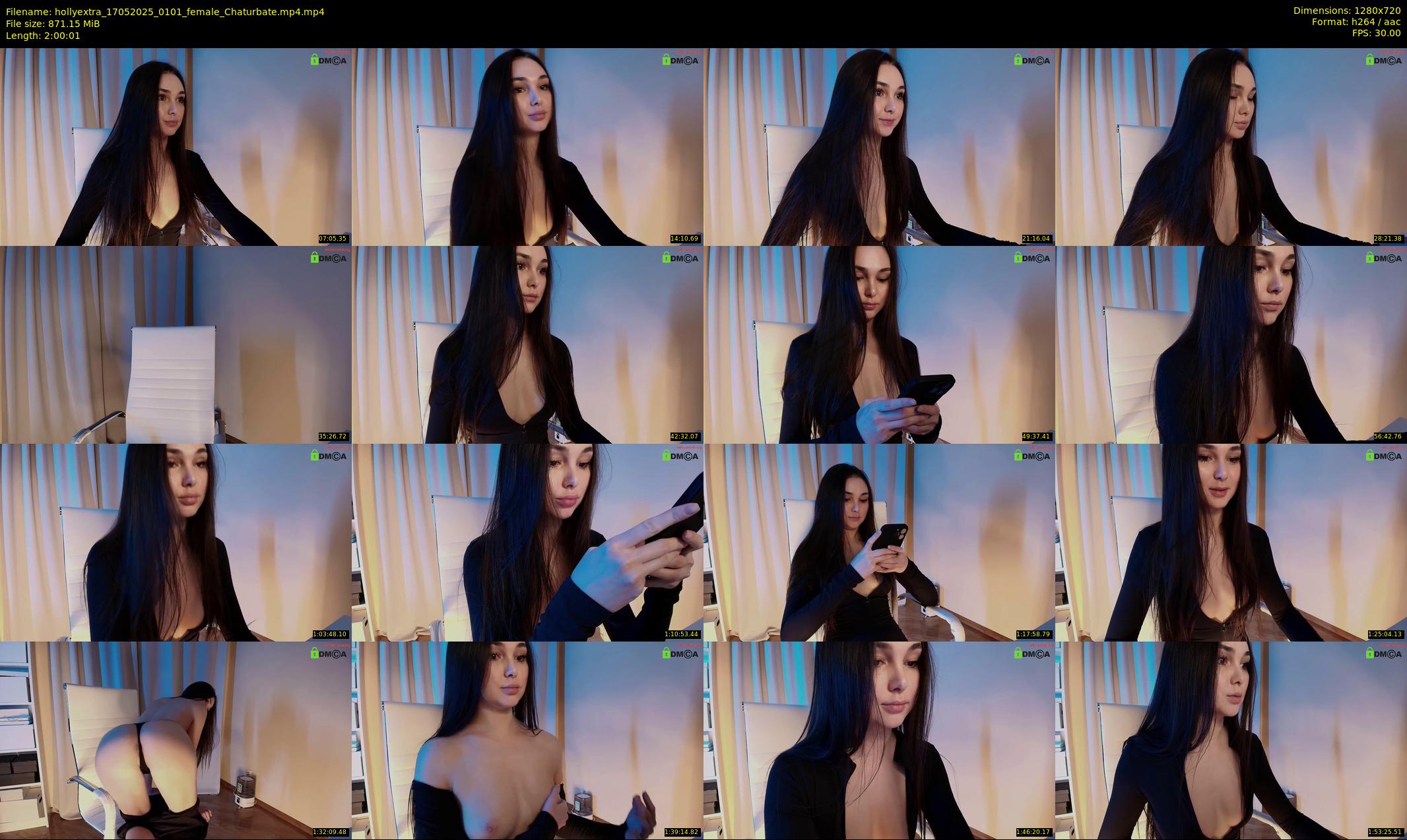 hollyextra — 121 minute Chaturbate female cam show recording, 720p, May 17, 2025