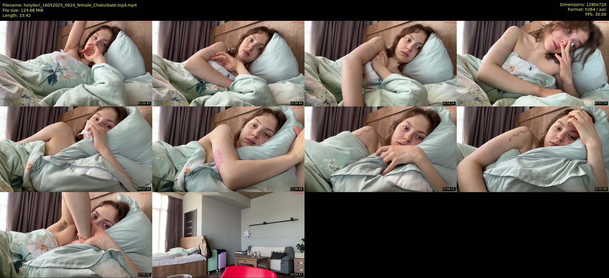 holydori — 34 minute Chaturbate female cam show recording, 720p, May 16, 2025