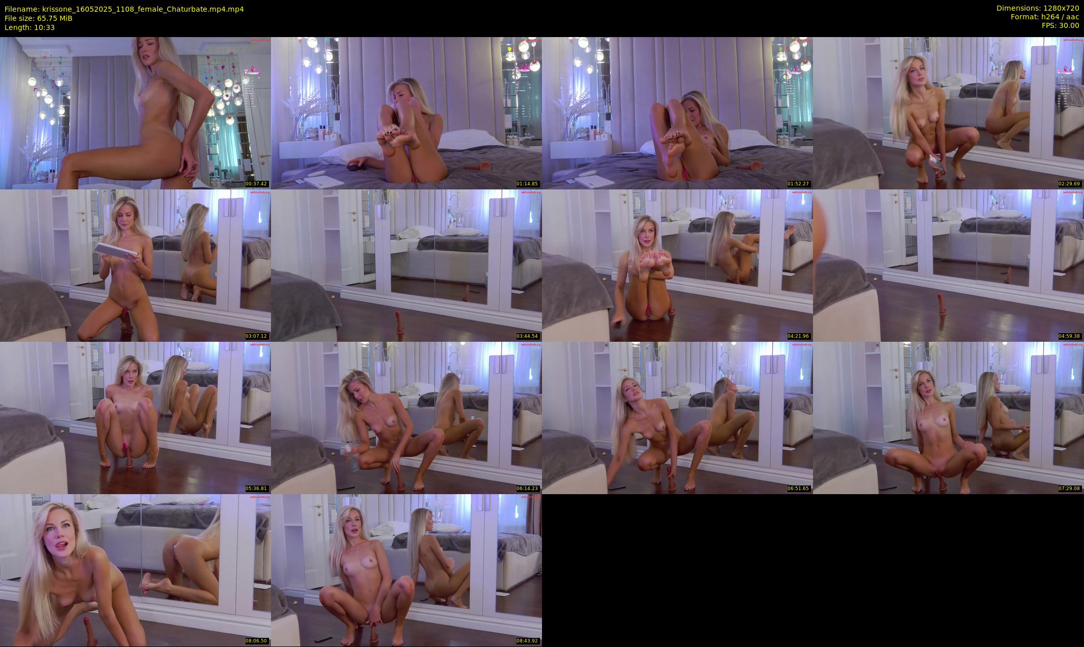 krissone — 11 minute Chaturbate female cam show recording, 720p, May 16, 2025