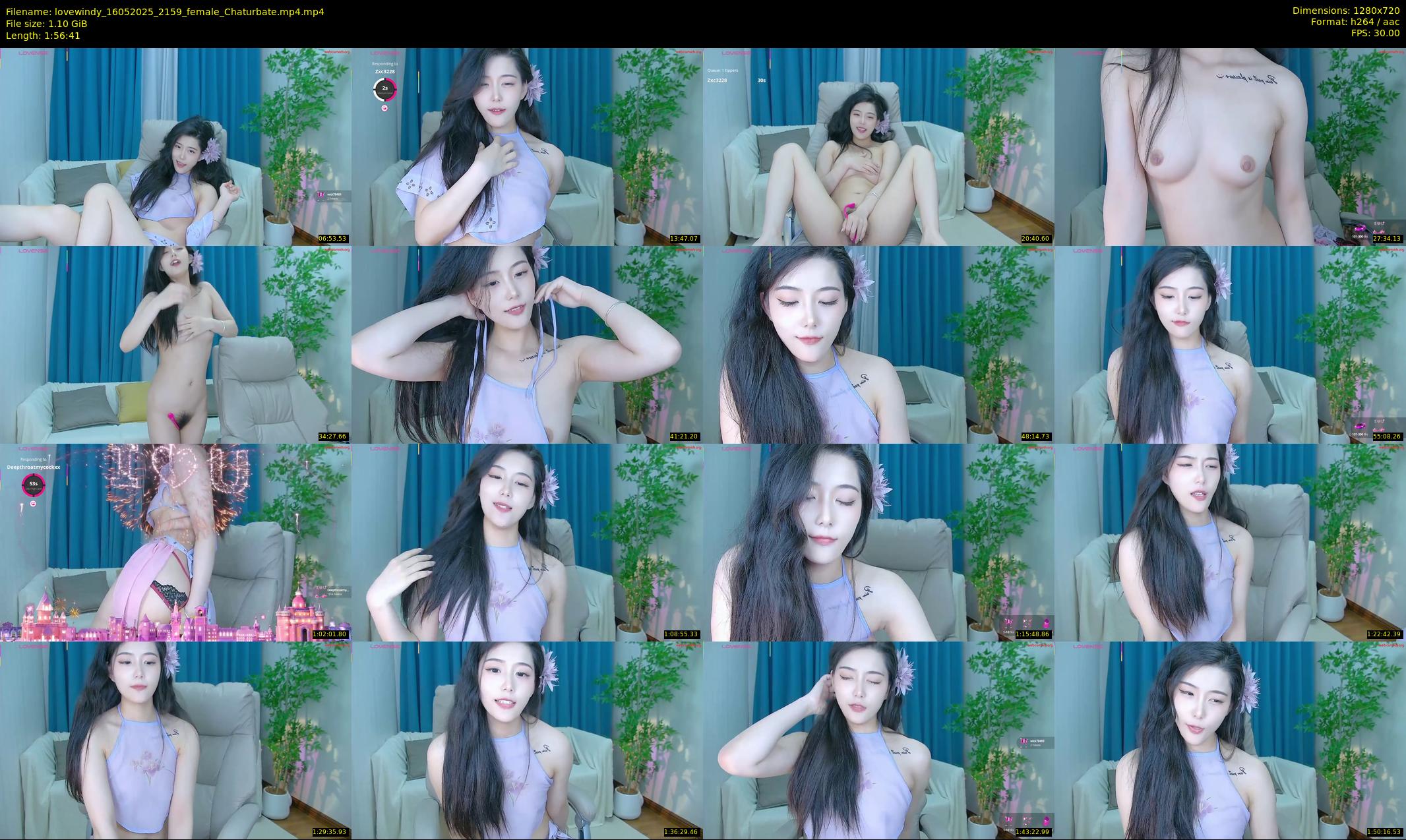 lovewindy — 117 minute Chaturbate female cam show recording, 720p, May 16, 2025