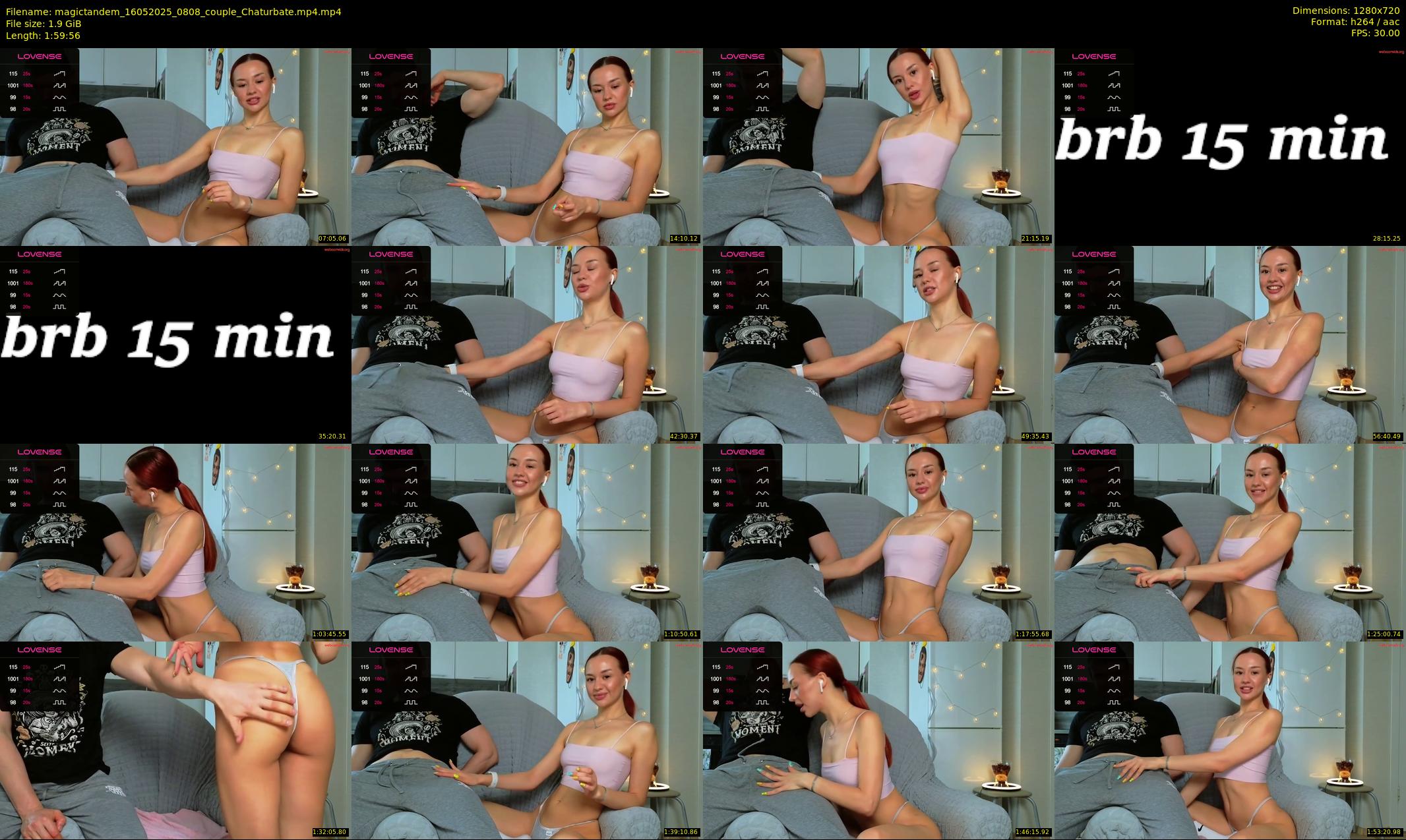 magictandem — 120 minute Chaturbate couple cam show recording, 720p, May 16, 2025