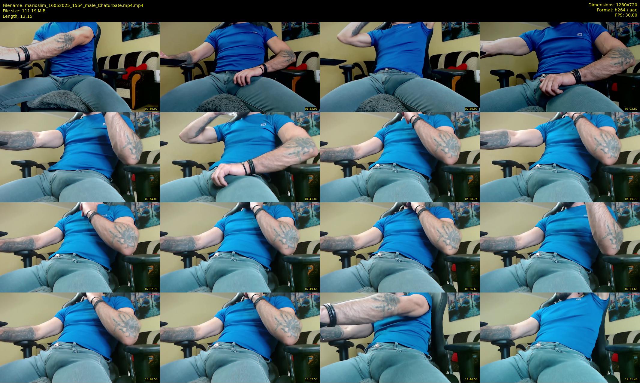 marioslim — 14 minute Chaturbate male cam show recording, 720p, May 16, 2025
