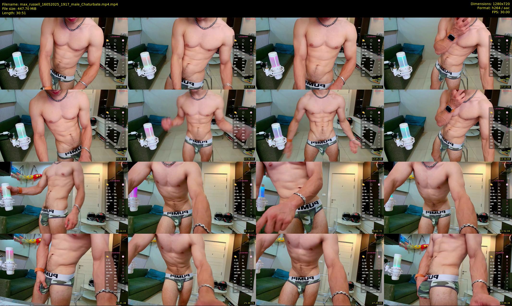 max_russell — 31 minute Chaturbate male cam show recording, 720p, May 16, 2025