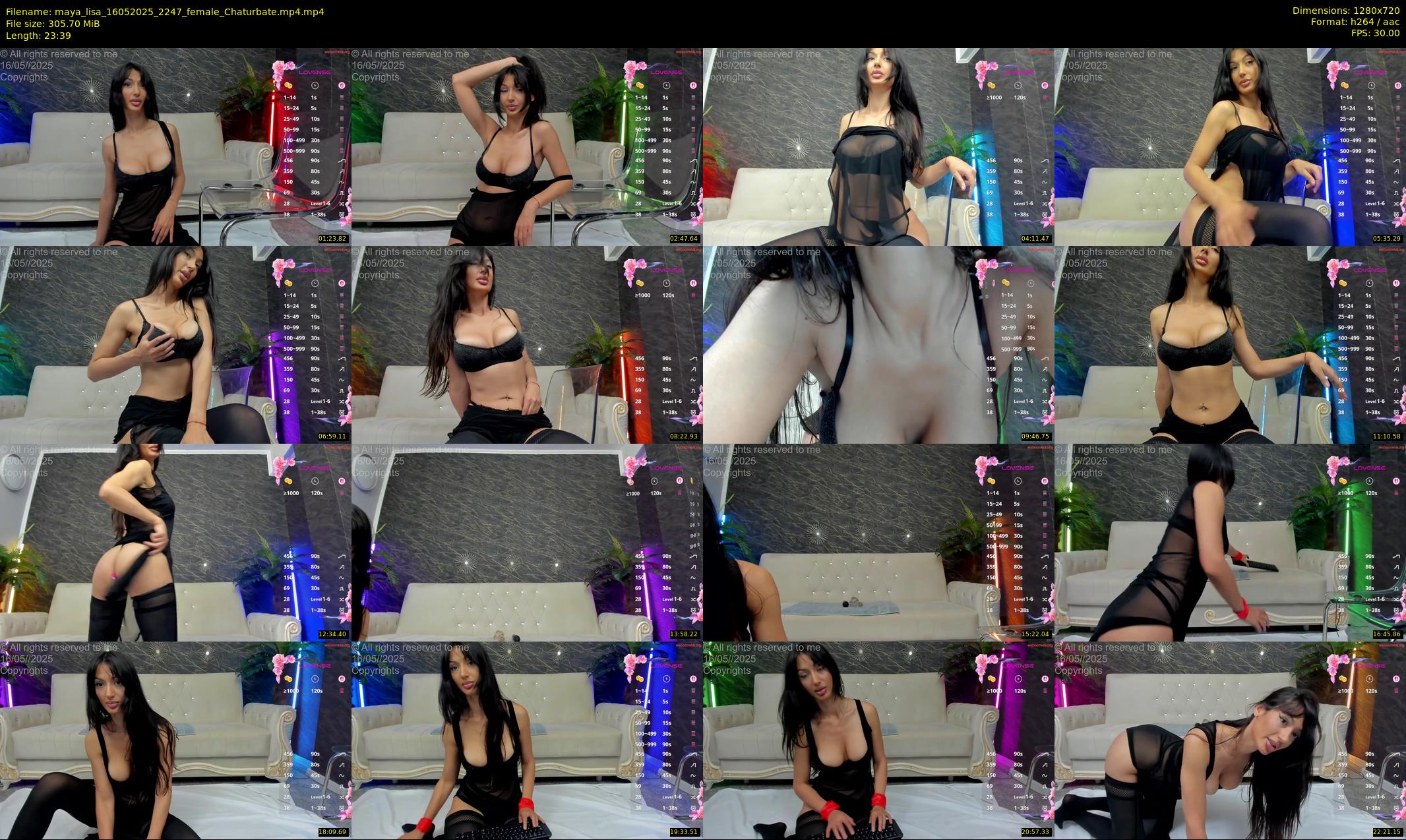 maya_lisa — 24 minute Chaturbate female cam show recording, 720p, May 16, 2025