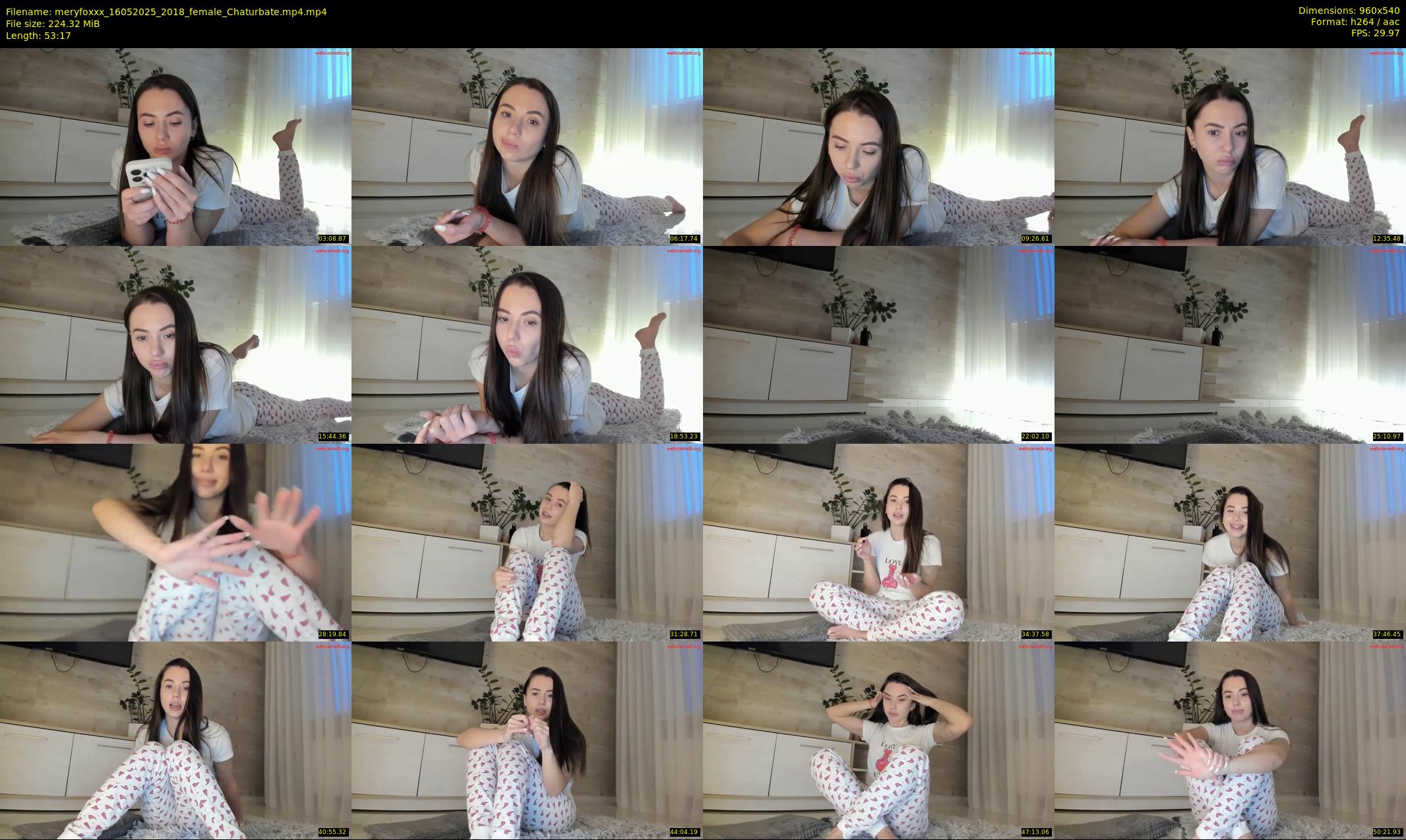 meryfoxxx — 54 minute Chaturbate female cam show recording, 480p, May 16, 2025