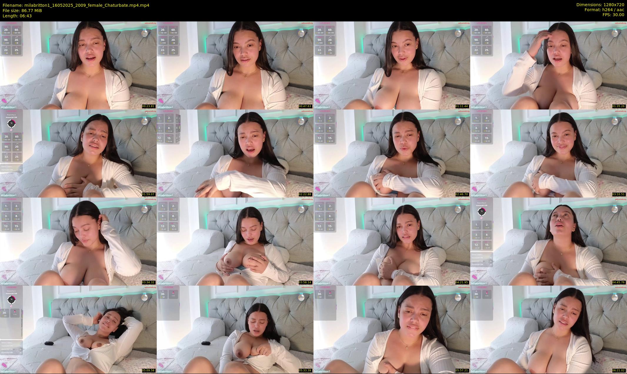 milabritton1 — 7 minute Chaturbate female cam show recording, 720p, May 16, 2025
