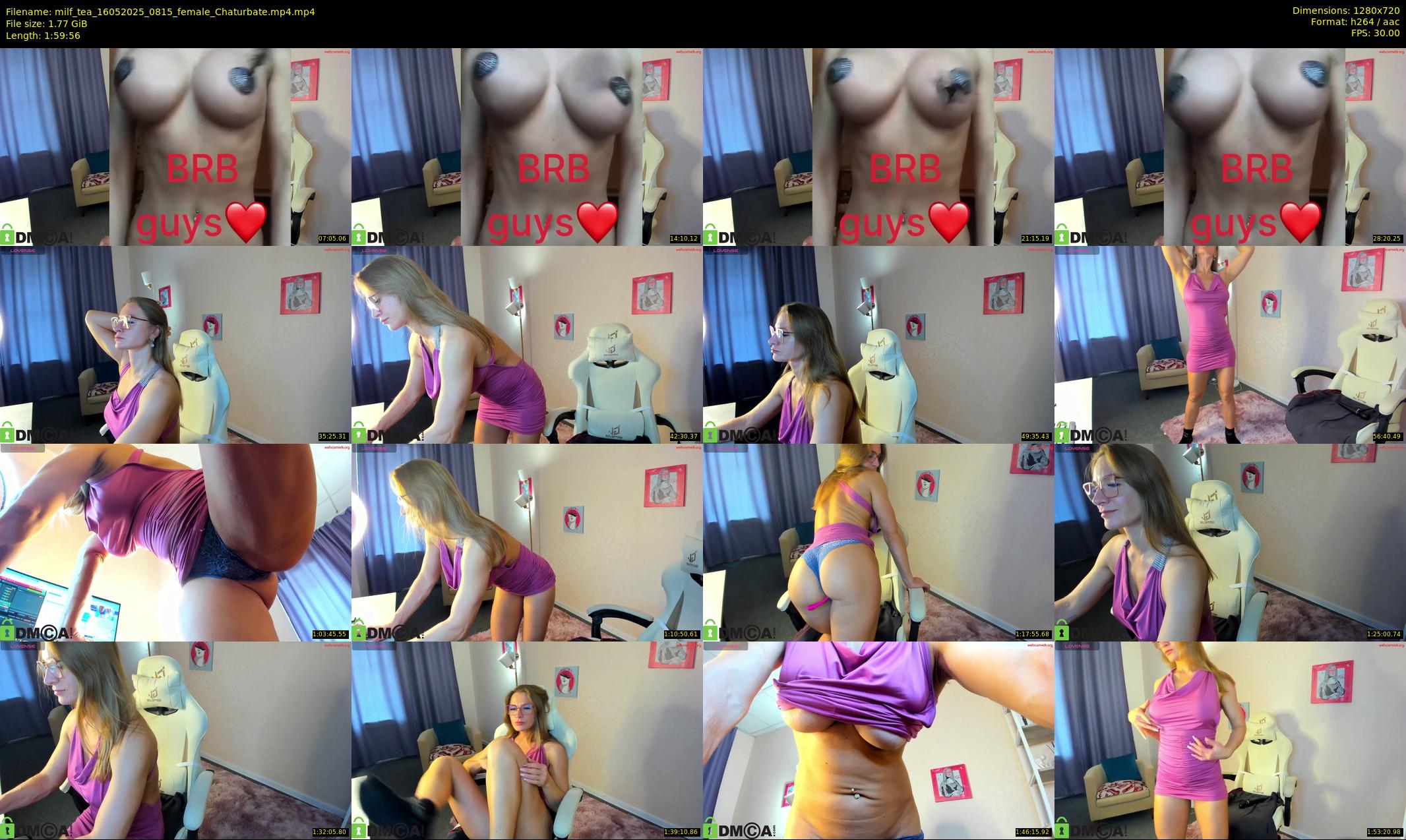 milf_tea — 120 minute Chaturbate female cam show recording, 720p, May 16, 2025