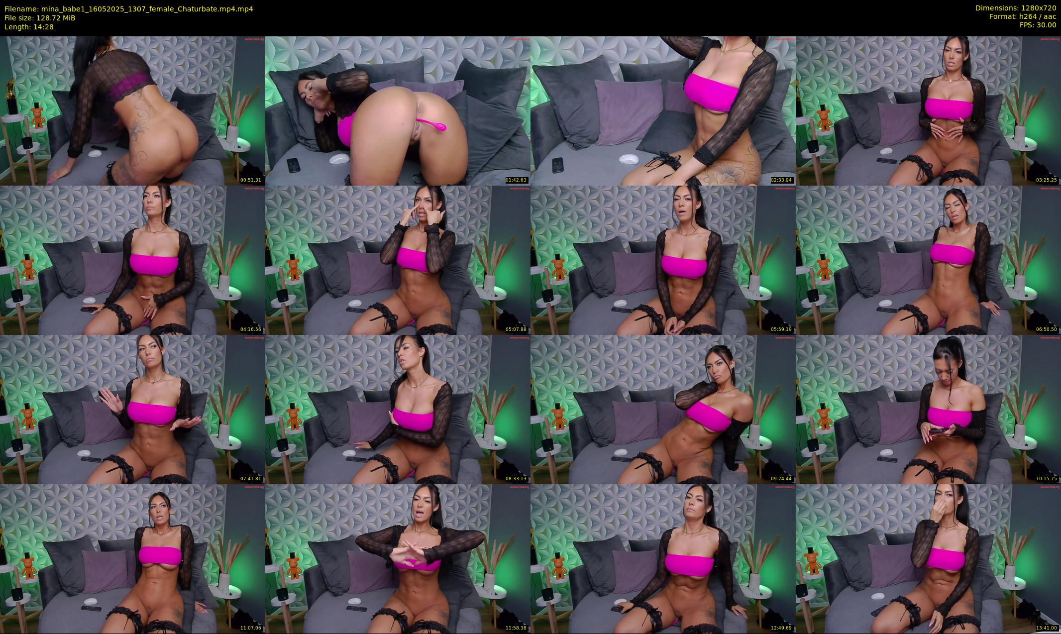 mina_babe1 — 15 minute Chaturbate female cam show recording, 720p, May 16, 2025