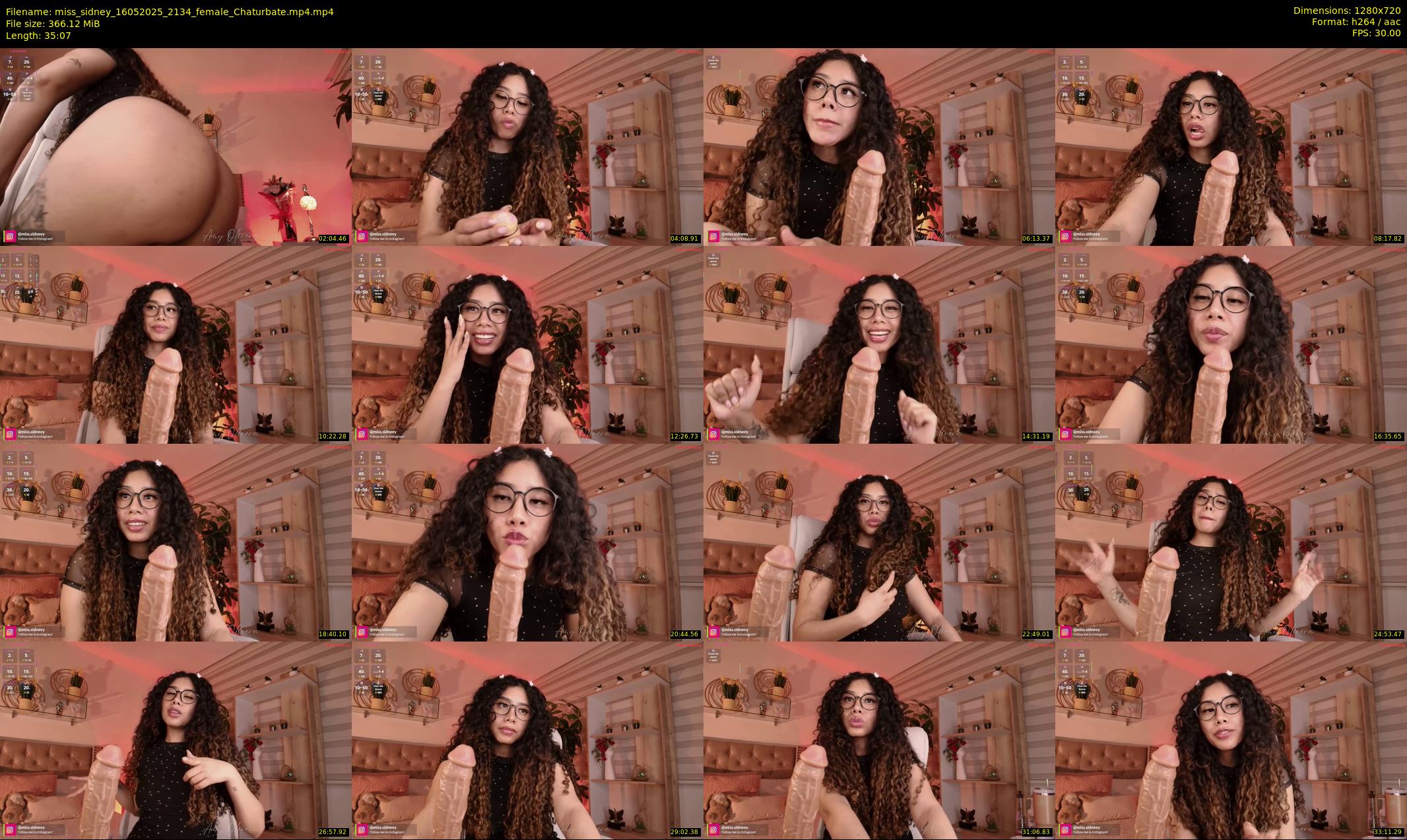 miss_sidney — 36 minute Chaturbate female cam show recording, 720p, May 16, 2025