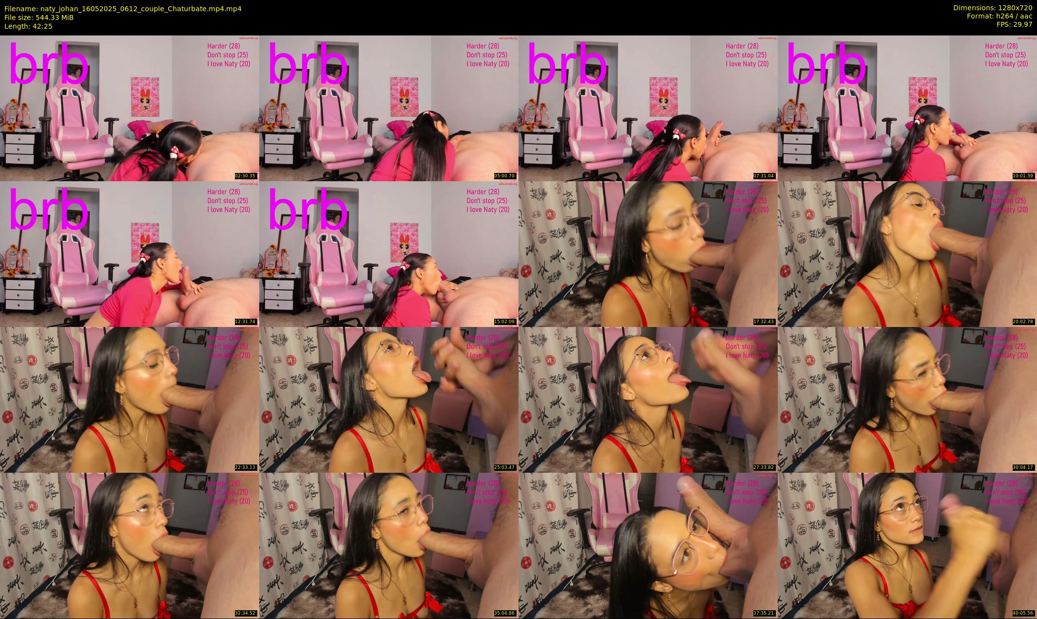 naty_johan — 43 minute Chaturbate couple cam show recording, 720p, May 16, 2025