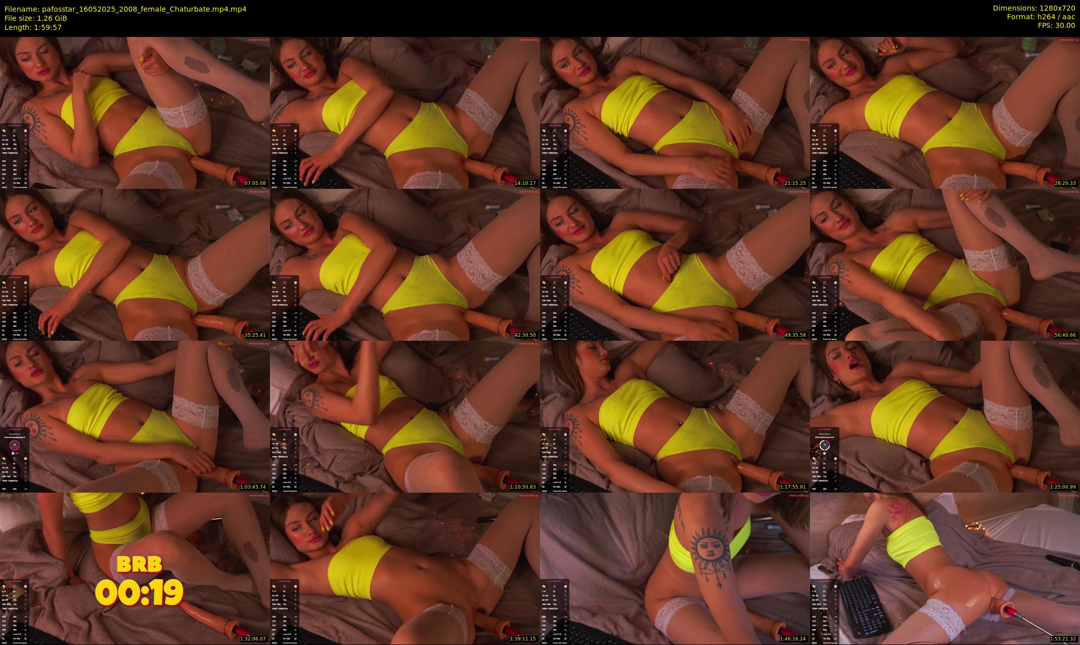 pafosstar — 120 minute Chaturbate female cam show recording, 720p, May 16, 2025