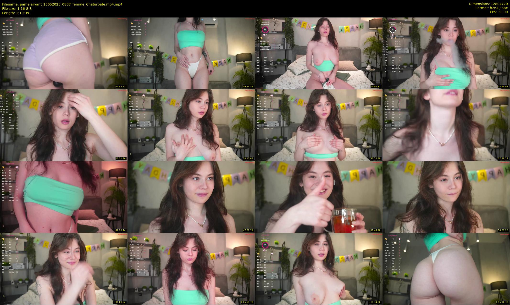 pamelaryant — 80 minute Chaturbate female cam show recording, 720p, May 16, 2025