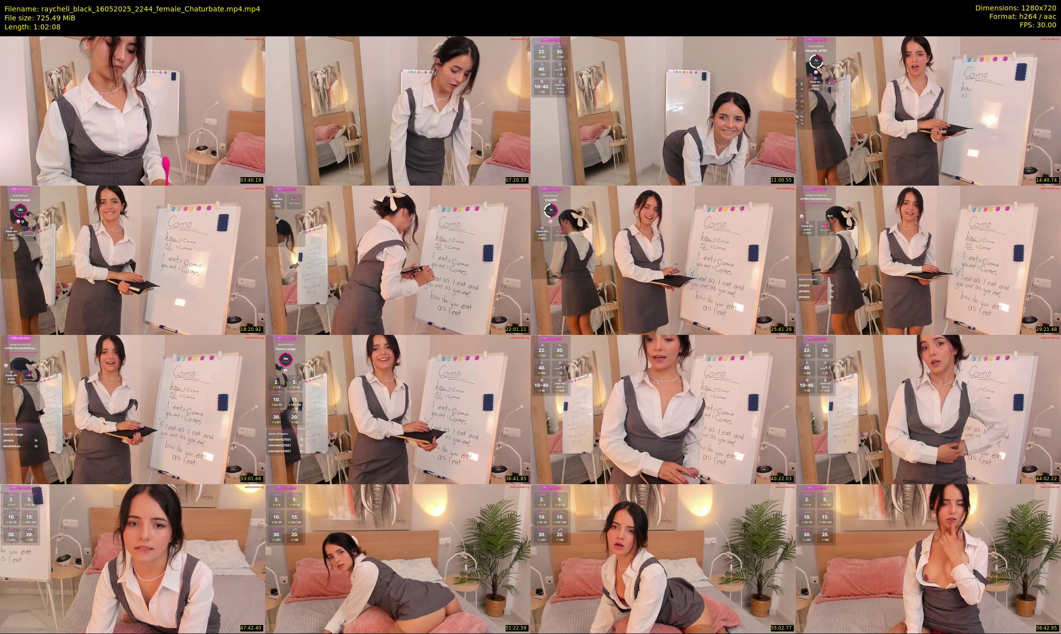 raychell_black — 63 minute Chaturbate female cam show recording, 720p, May 16, 2025