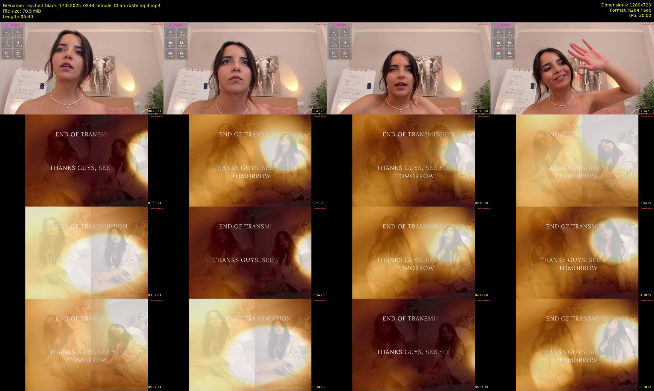 raychell_black — 7 minute Chaturbate female cam show recording, 720p, May 17, 2025