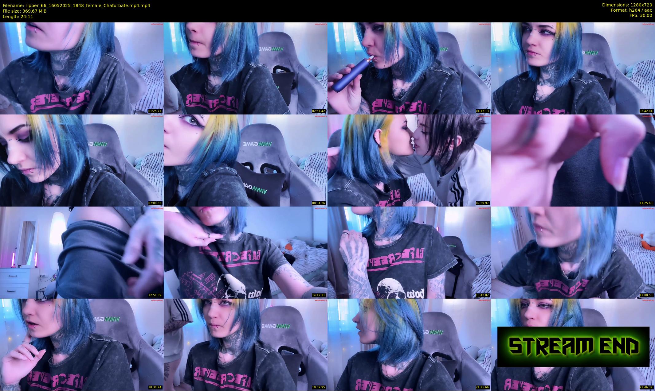 ripper_66 — 25 minute Chaturbate female cam show recording, 720p, May 16, 2025