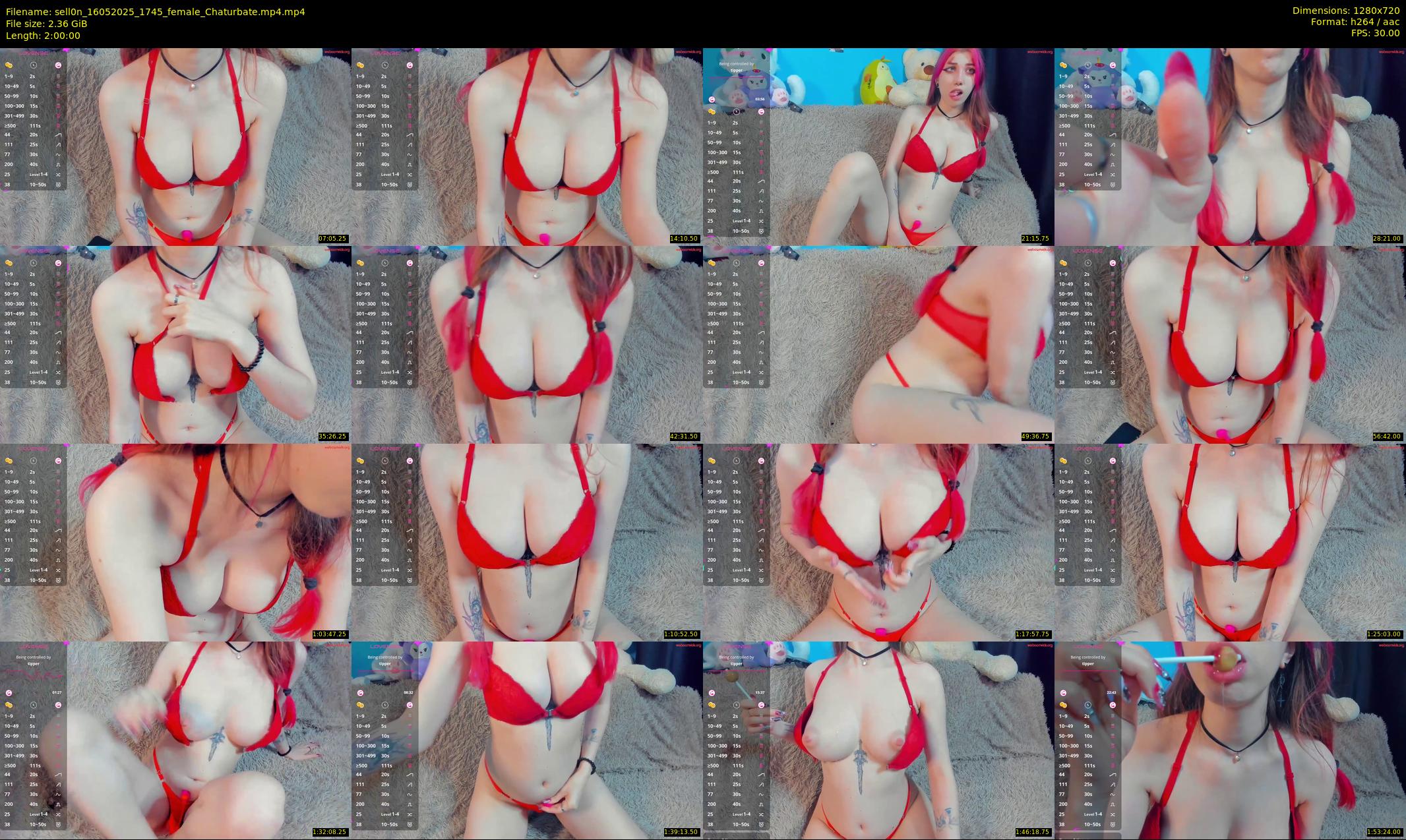 sell0n — 120 minute Chaturbate female cam show recording, 720p, May 16, 2025