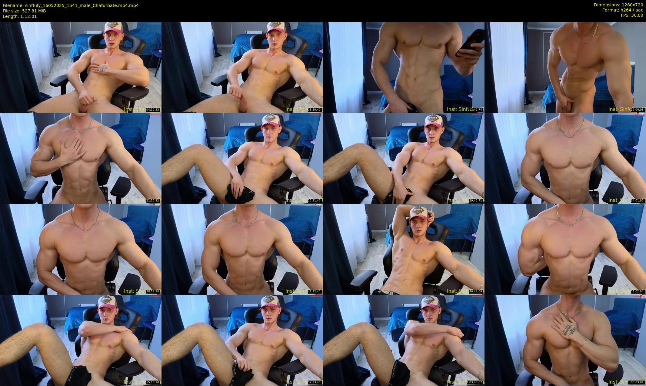 sinffuly — 73 minute Chaturbate male cam show recording, 720p, May 16, 2025
