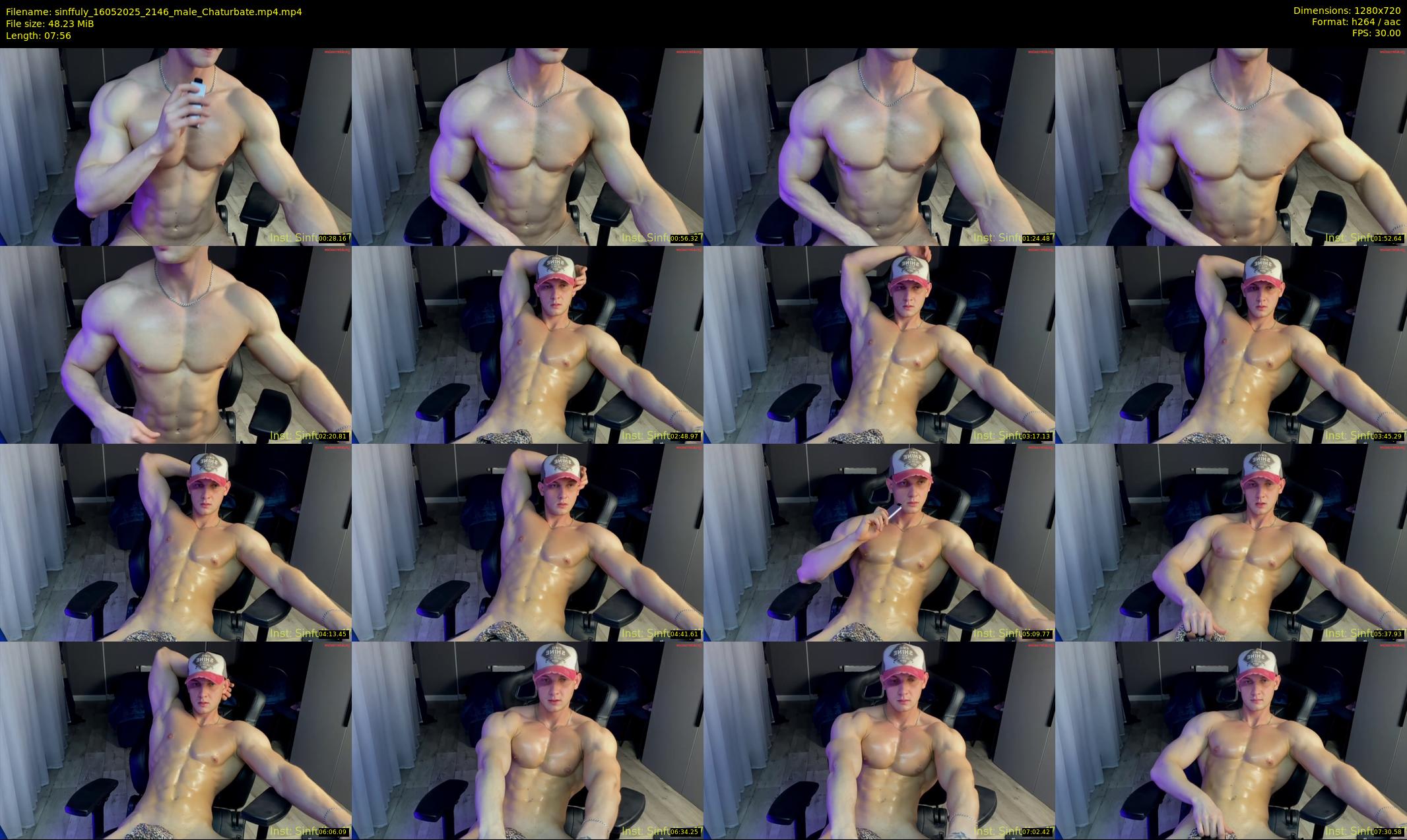 sinffuly — 8 minute Chaturbate male cam show recording, 720p, May 16, 2025