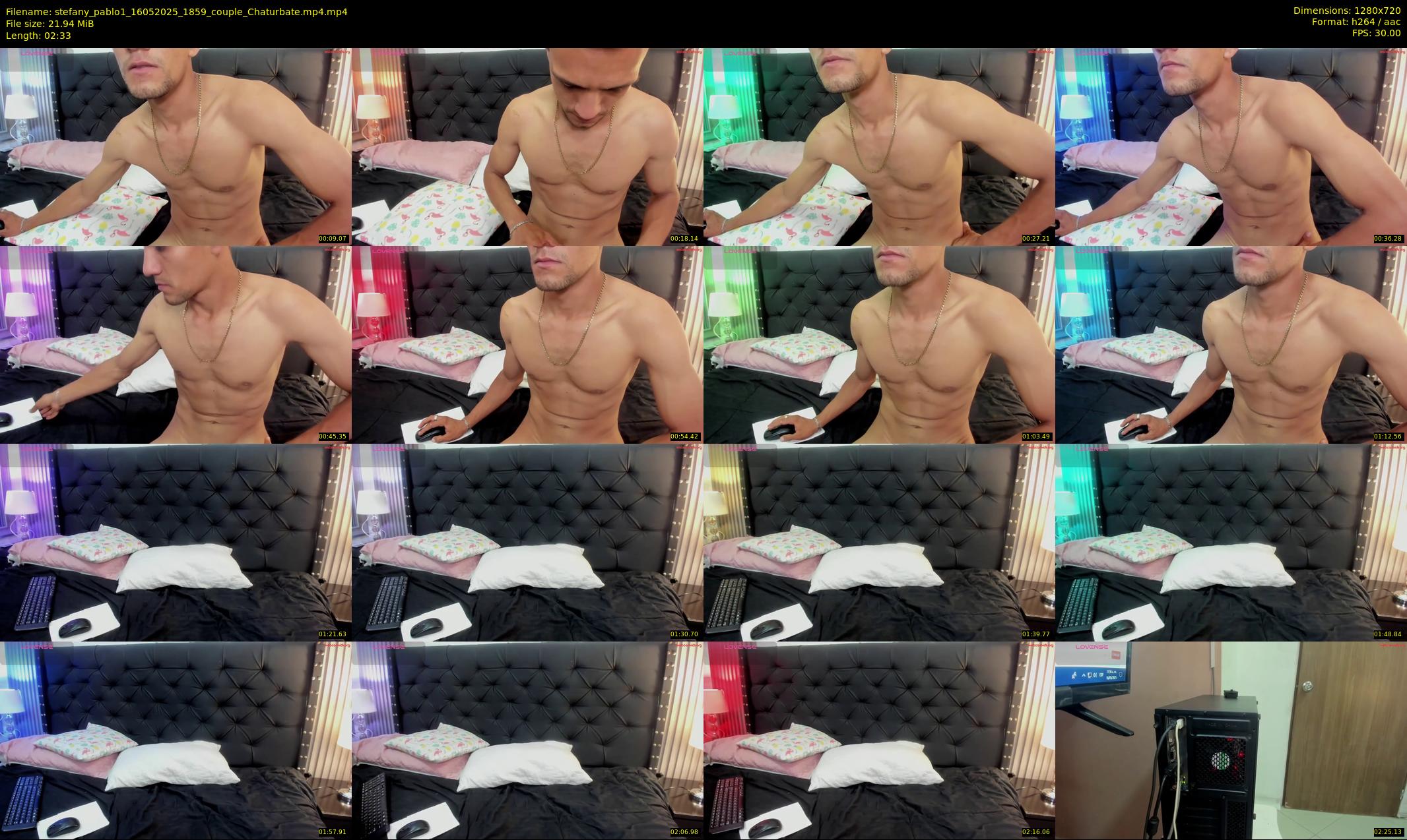 stefany_pablo1 — 3 minute Chaturbate couple cam show recording, 720p, May 16, 2025