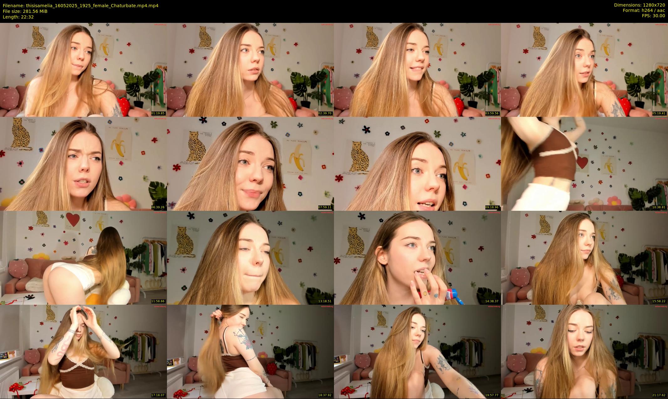 thisisamelia — 23 minute Chaturbate female cam show recording, 720p, May 16, 2025