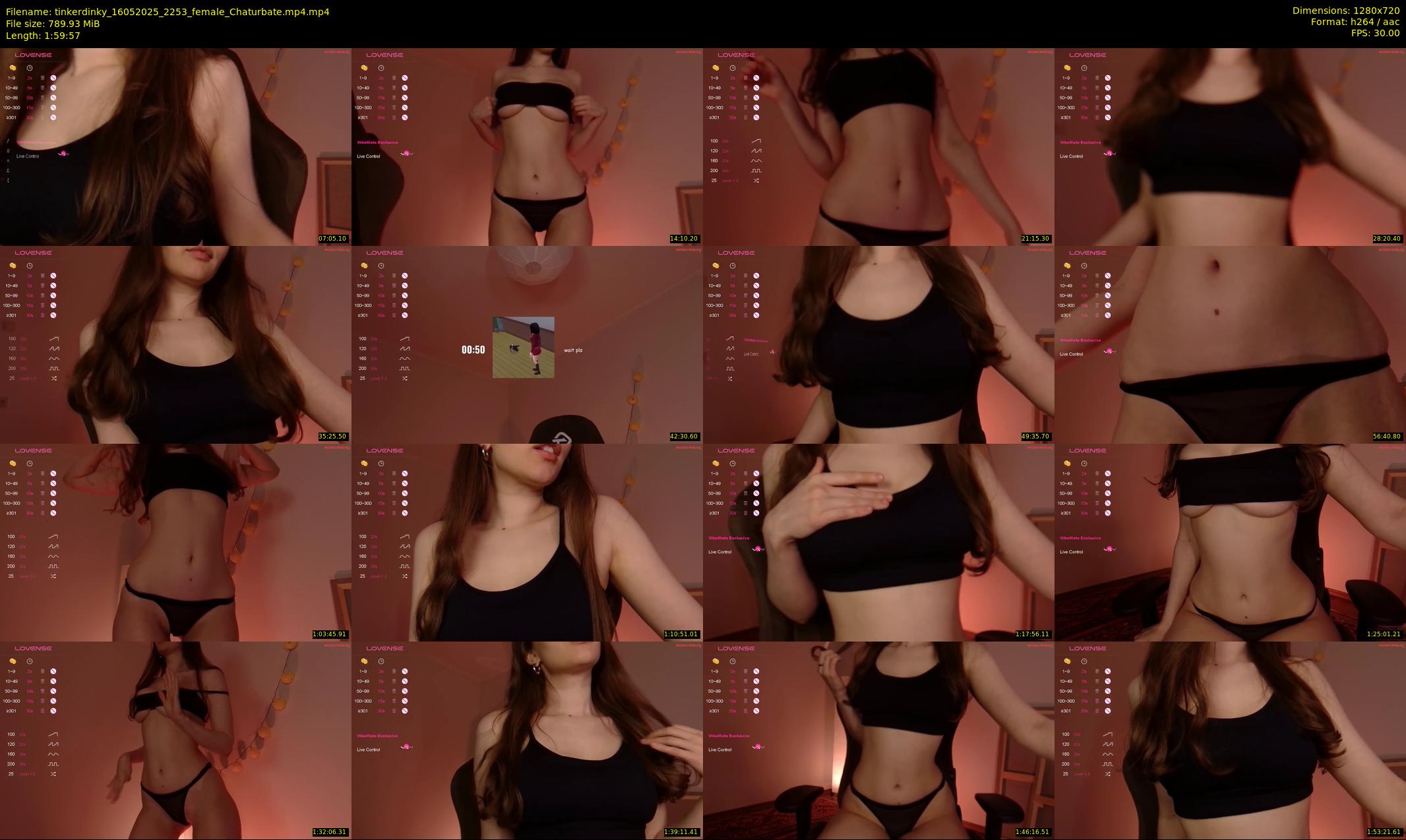 tinkerdinky — 120 minute Chaturbate female cam show recording, 720p, May 16, 2025