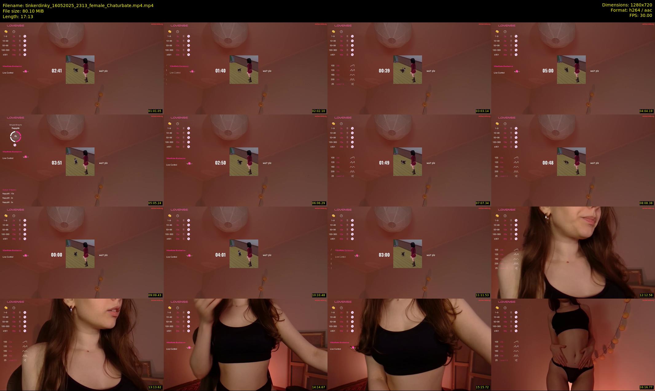 tinkerdinky — 18 minute Chaturbate female cam show recording, 720p, May 16, 2025