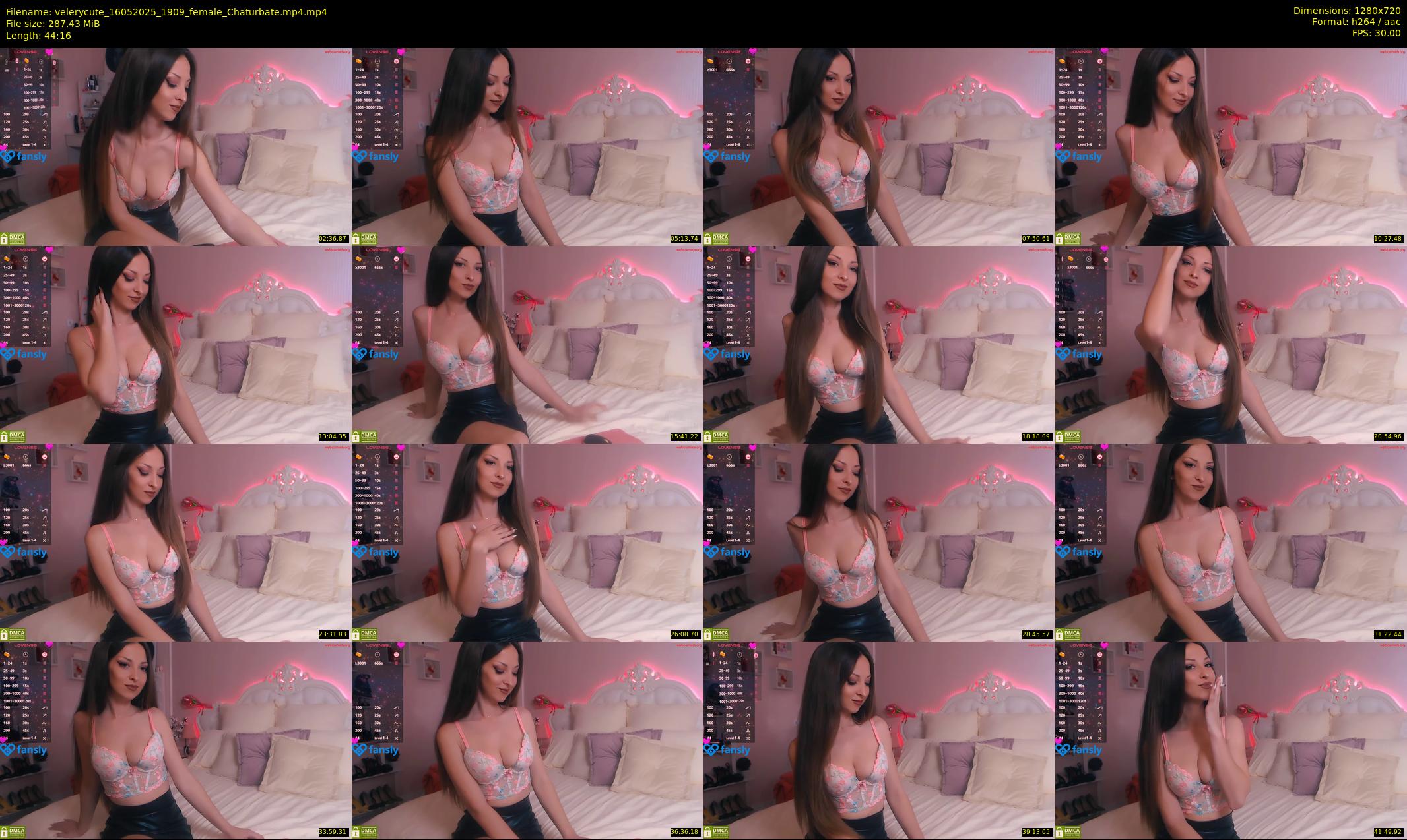 velerycute — 45 minute Chaturbate female cam show recording, 720p, May 16, 2025
