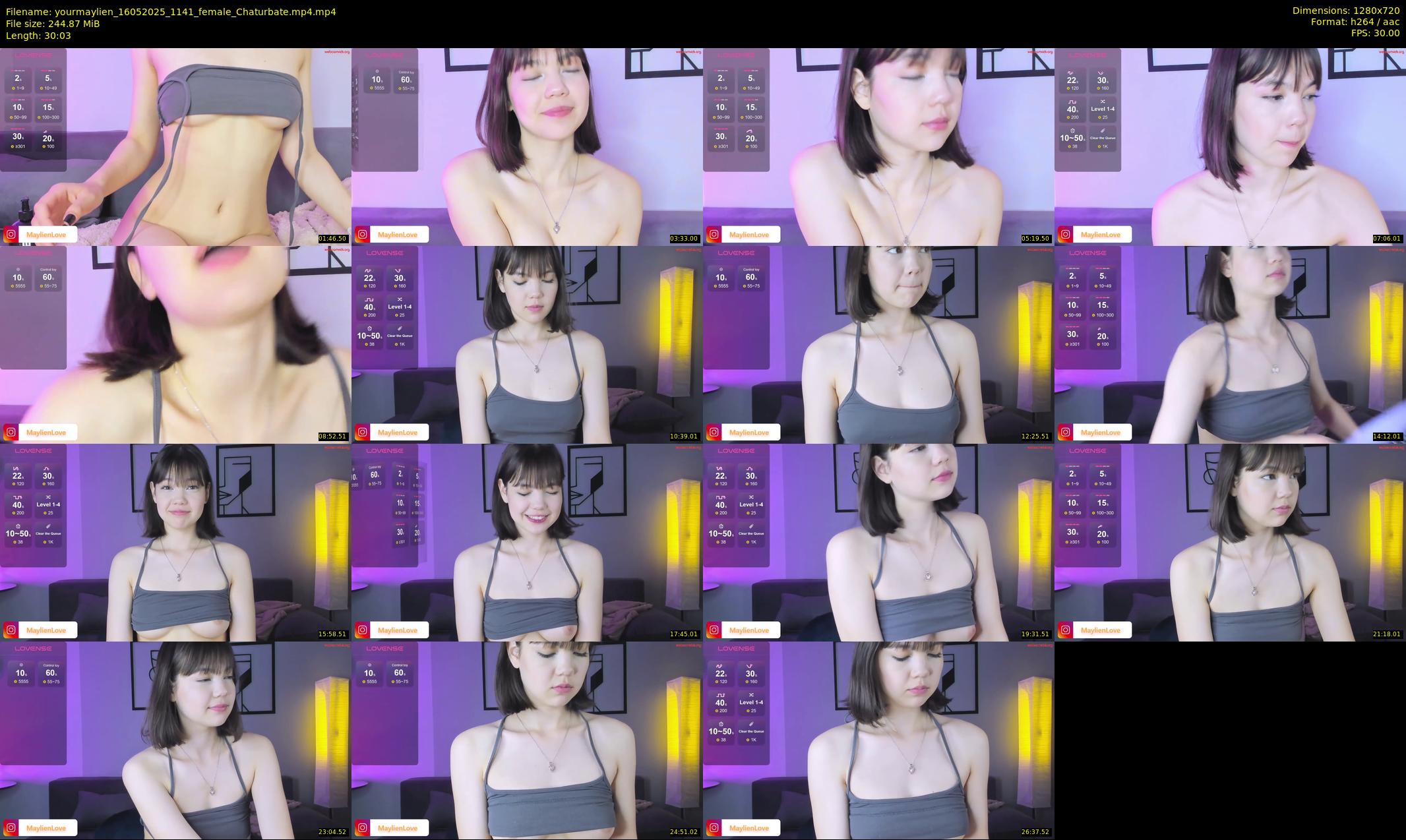yourmaylien — 31 minute Chaturbate female cam show recording, 720p, May 16, 2025