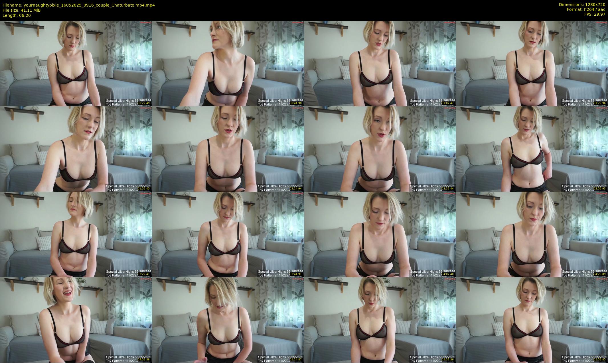 yournaughtypixie — 7 minute Chaturbate couple cam show recording, 720p, May 16, 2025