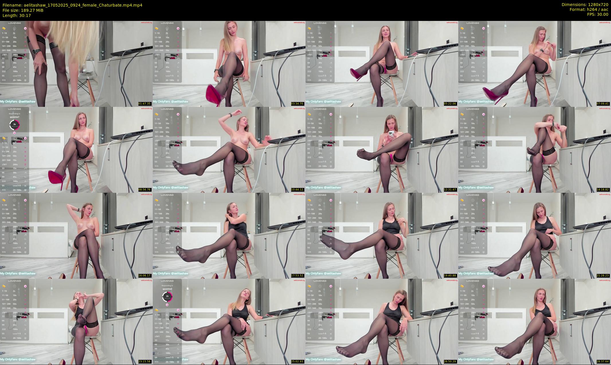 aelitashaw — 31 minute Chaturbate female cam show recording, 720p, May 17, 2025